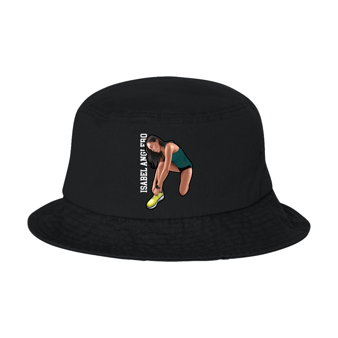 Bucket Cap — Name Vertical in Black