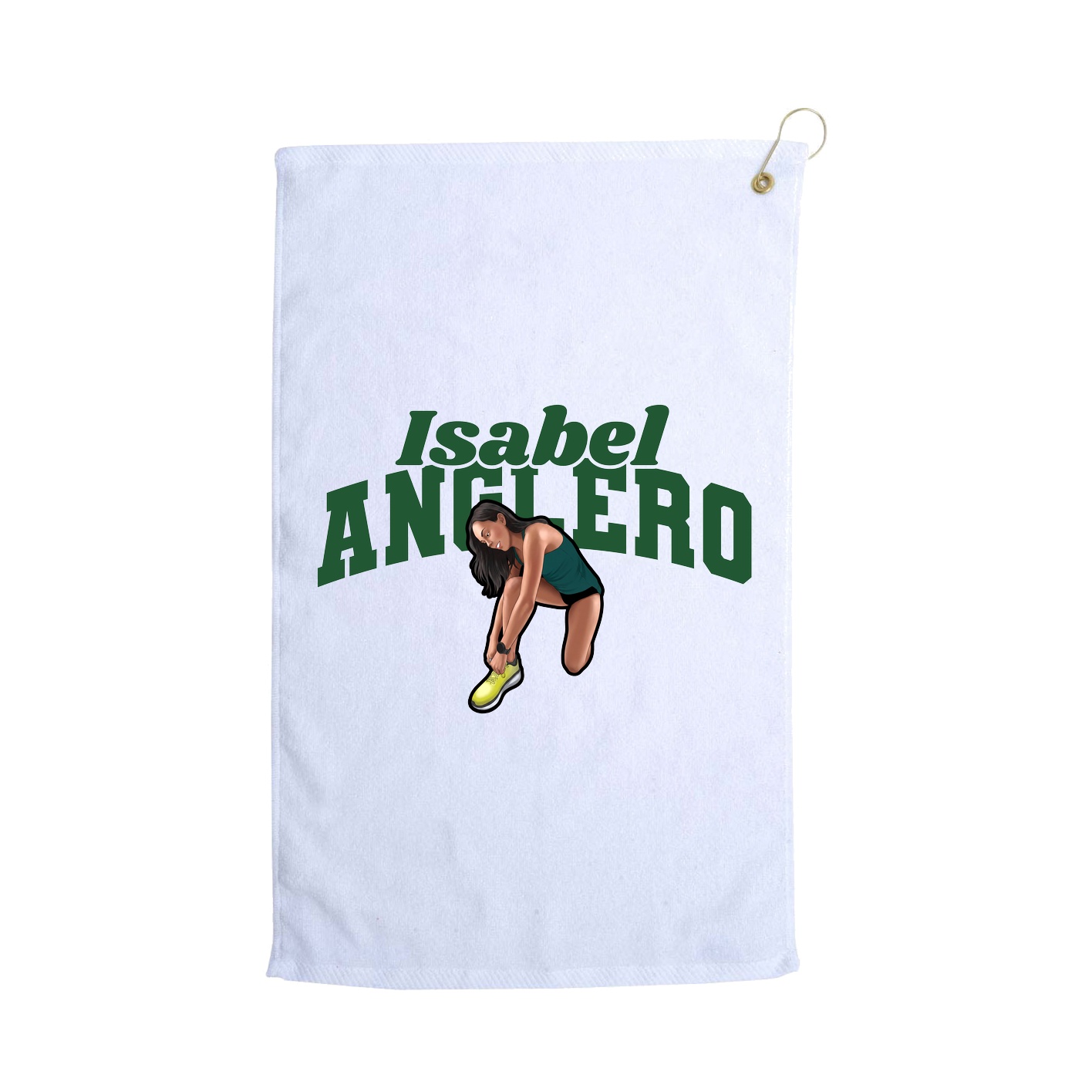 Golf Towel — Signature Arch in White