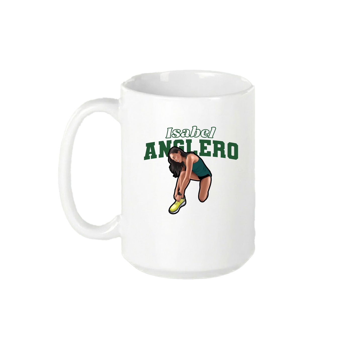 15oz Coffee Mug — Name Arch in White