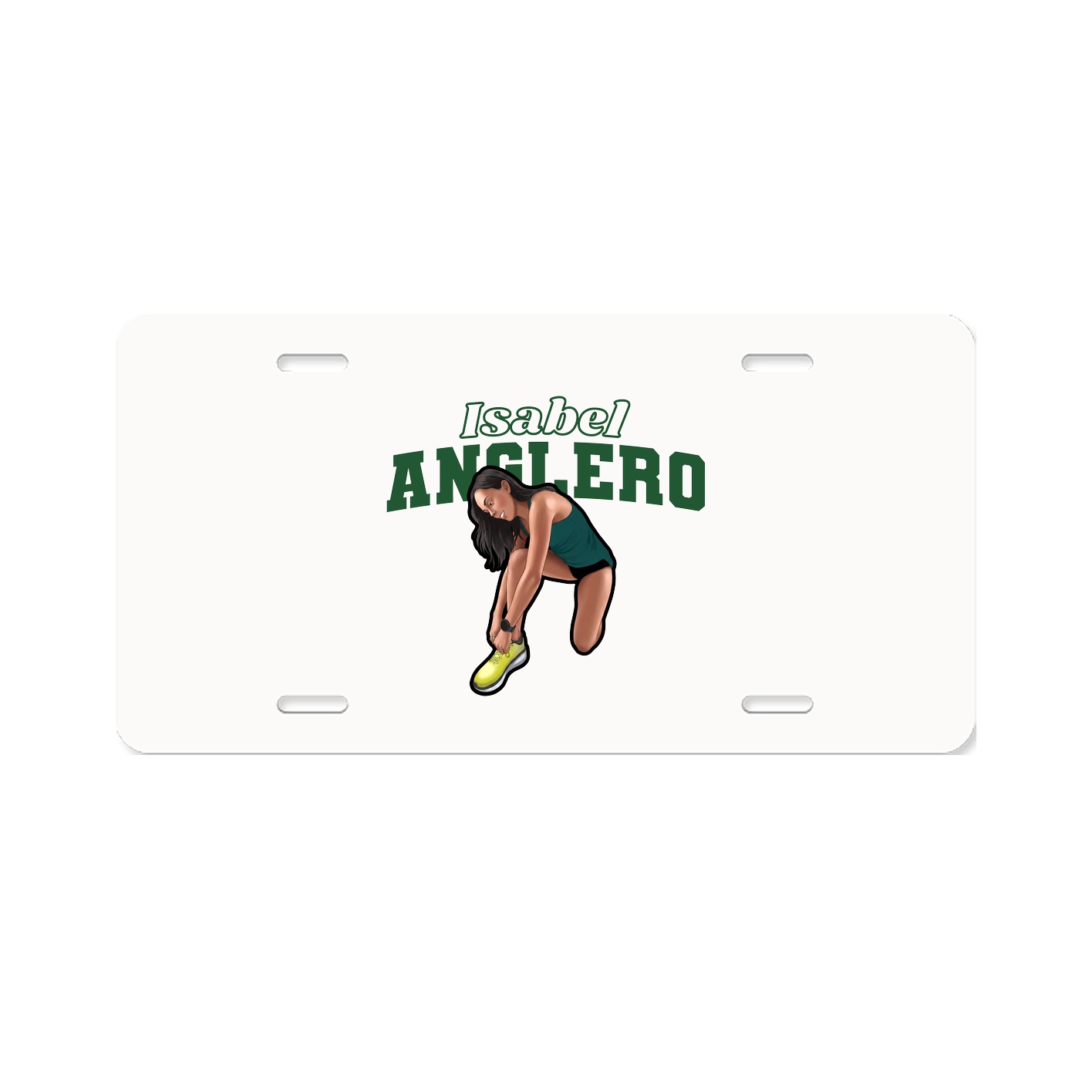 License Plate — Name Arch in Classic