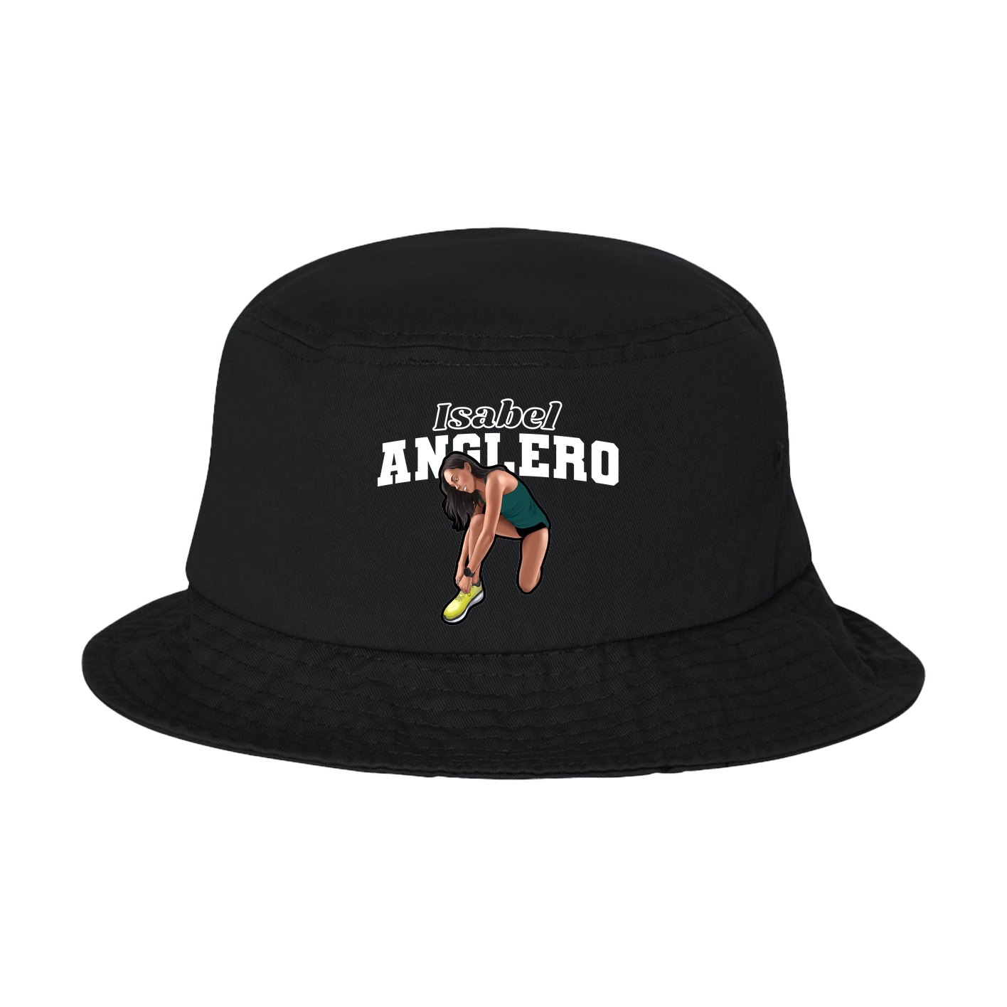 Bucket Cap — Name Arch in Black