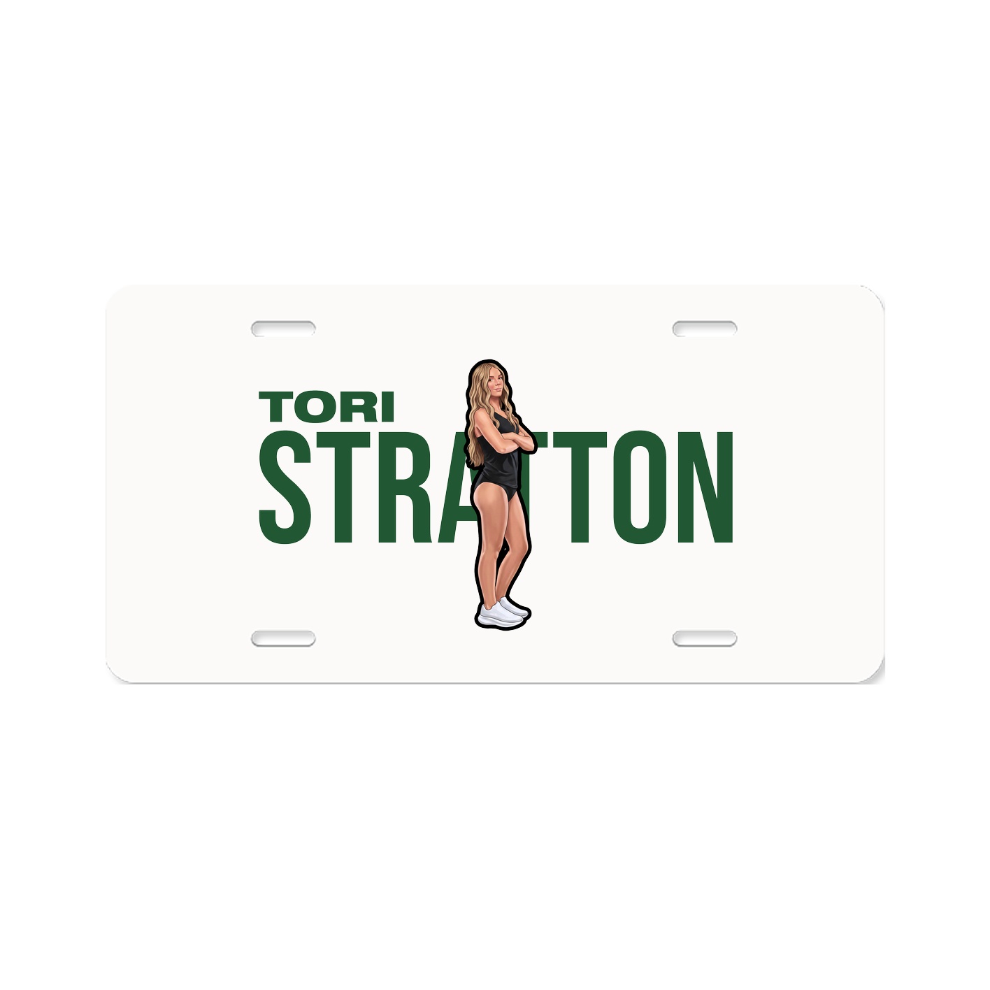 License Plate — Player Name in Classic