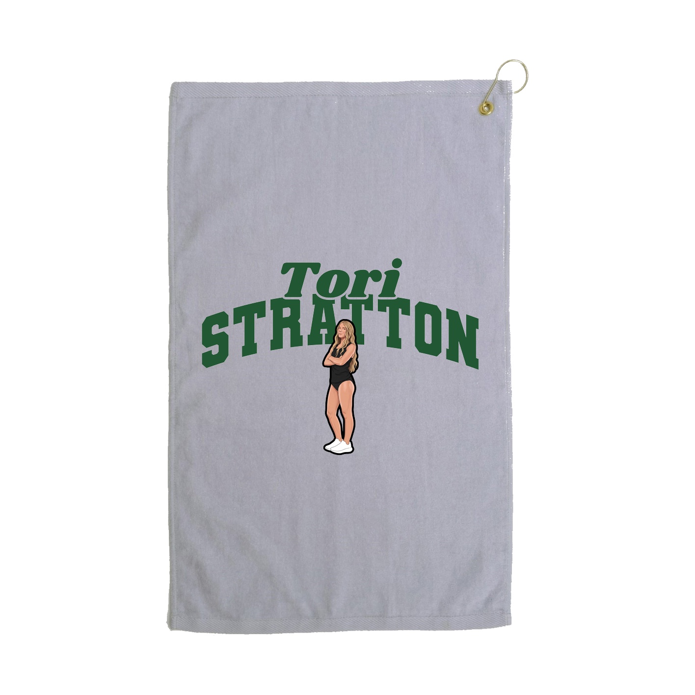 Golf Towel — Signature Arch in Grey
