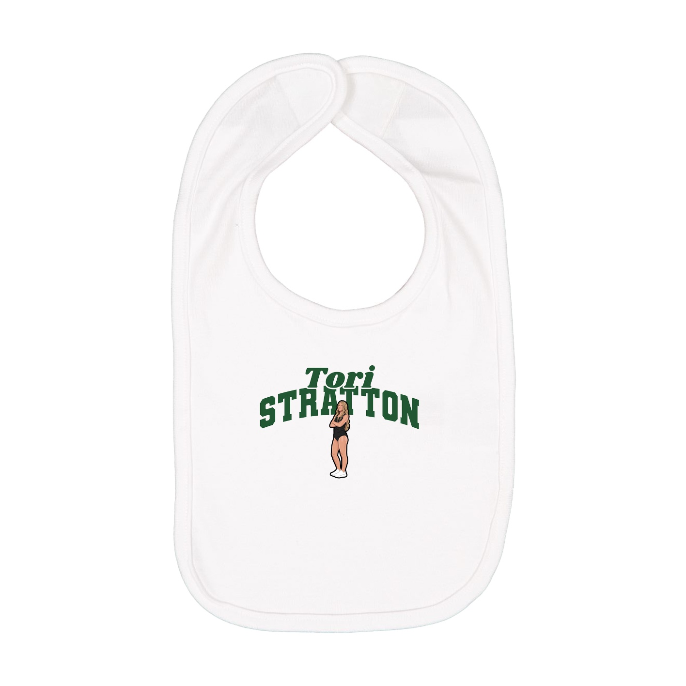Infant Bib — Signature Arch in White