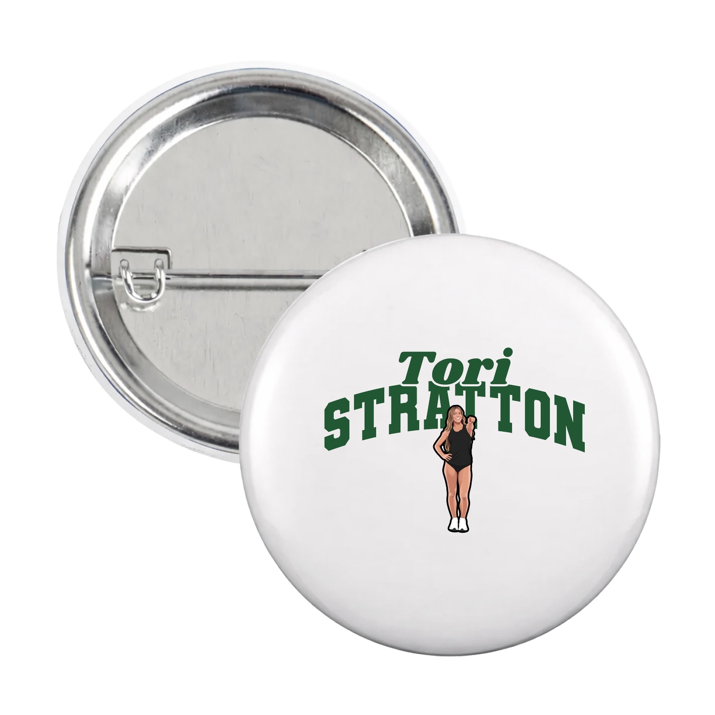 Game Day Button — Signature Arch in White