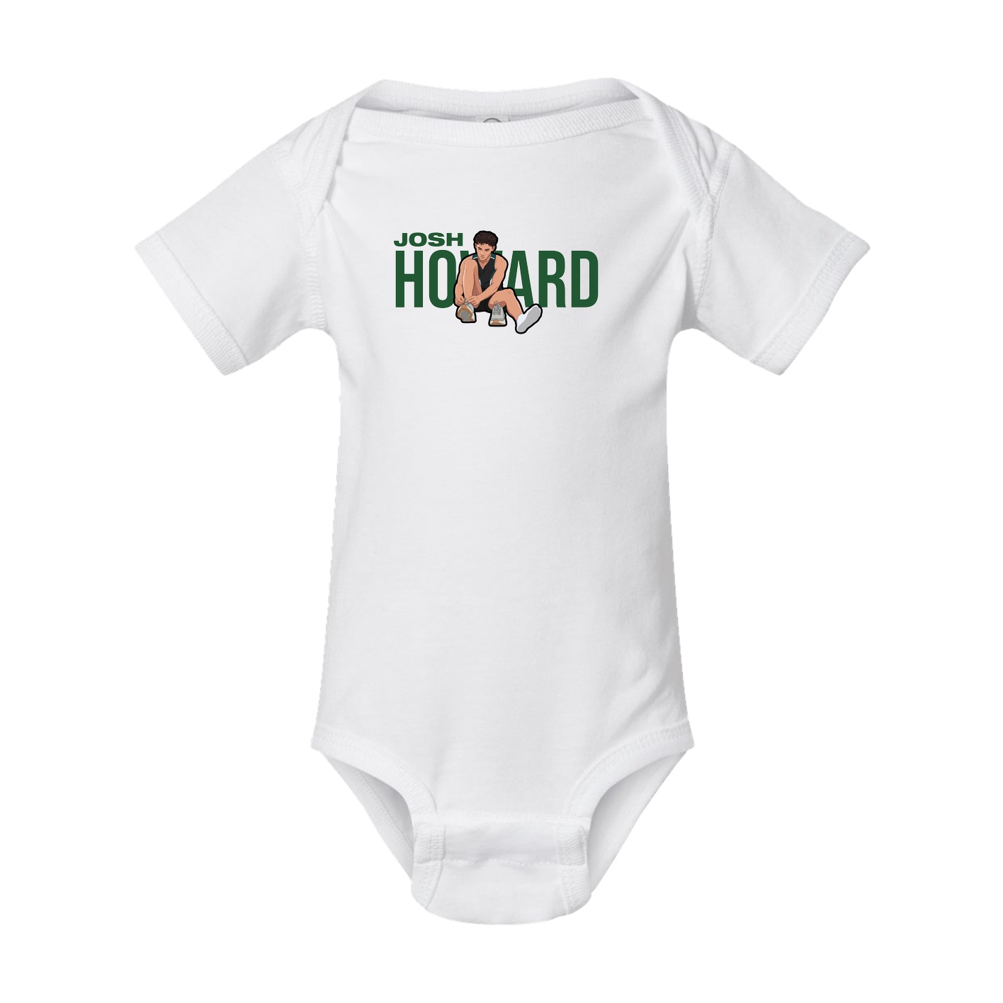 Baby Onesie — Player Name in White