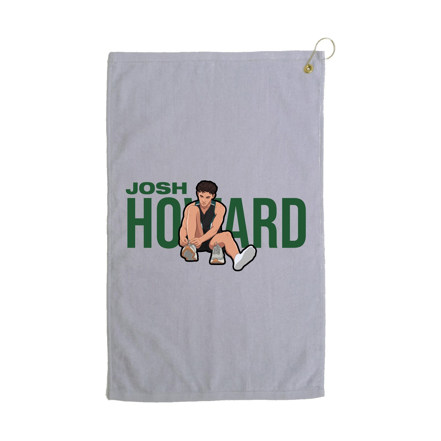 Golf Towel — Player Name in Grey