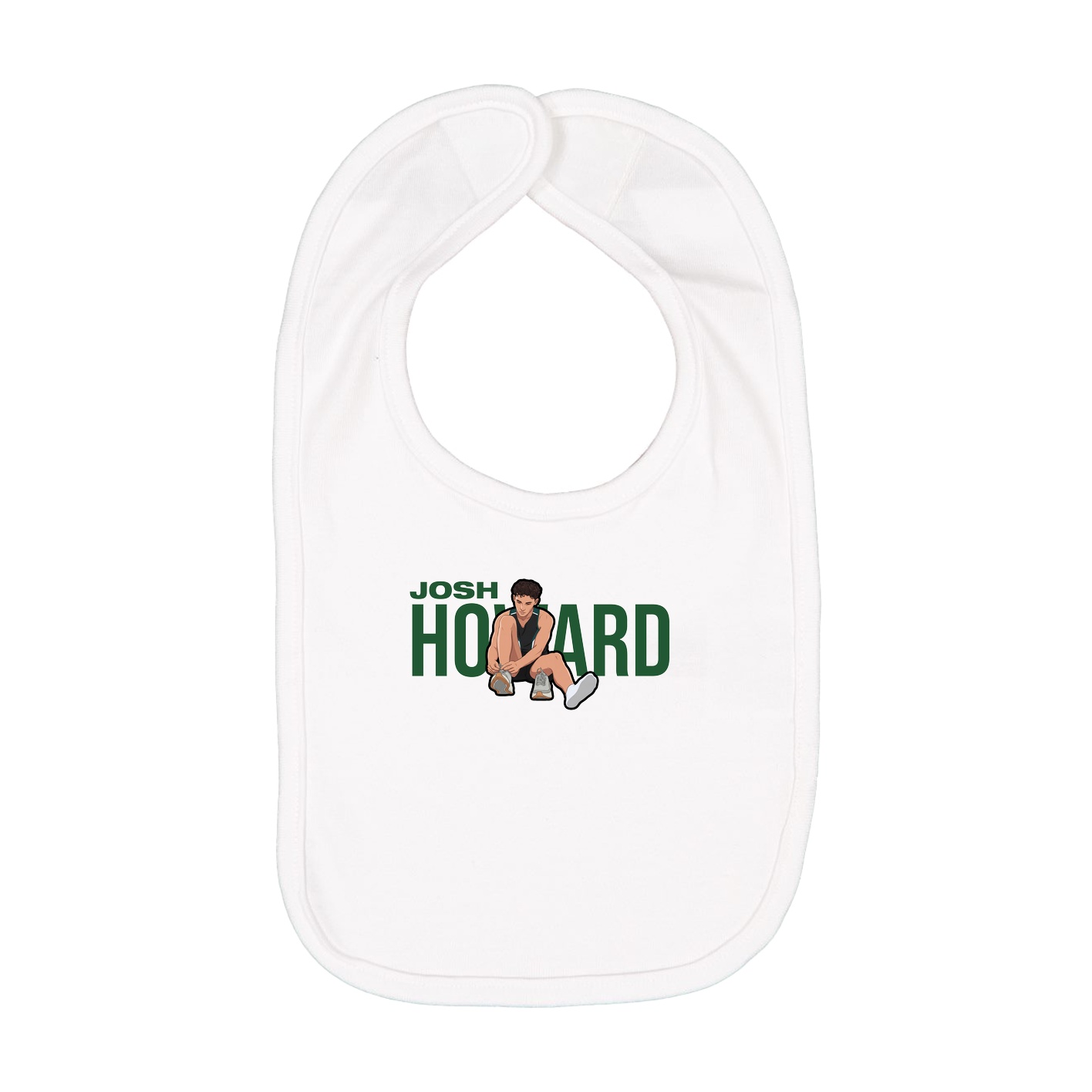 Infant Bib — Player Name in White