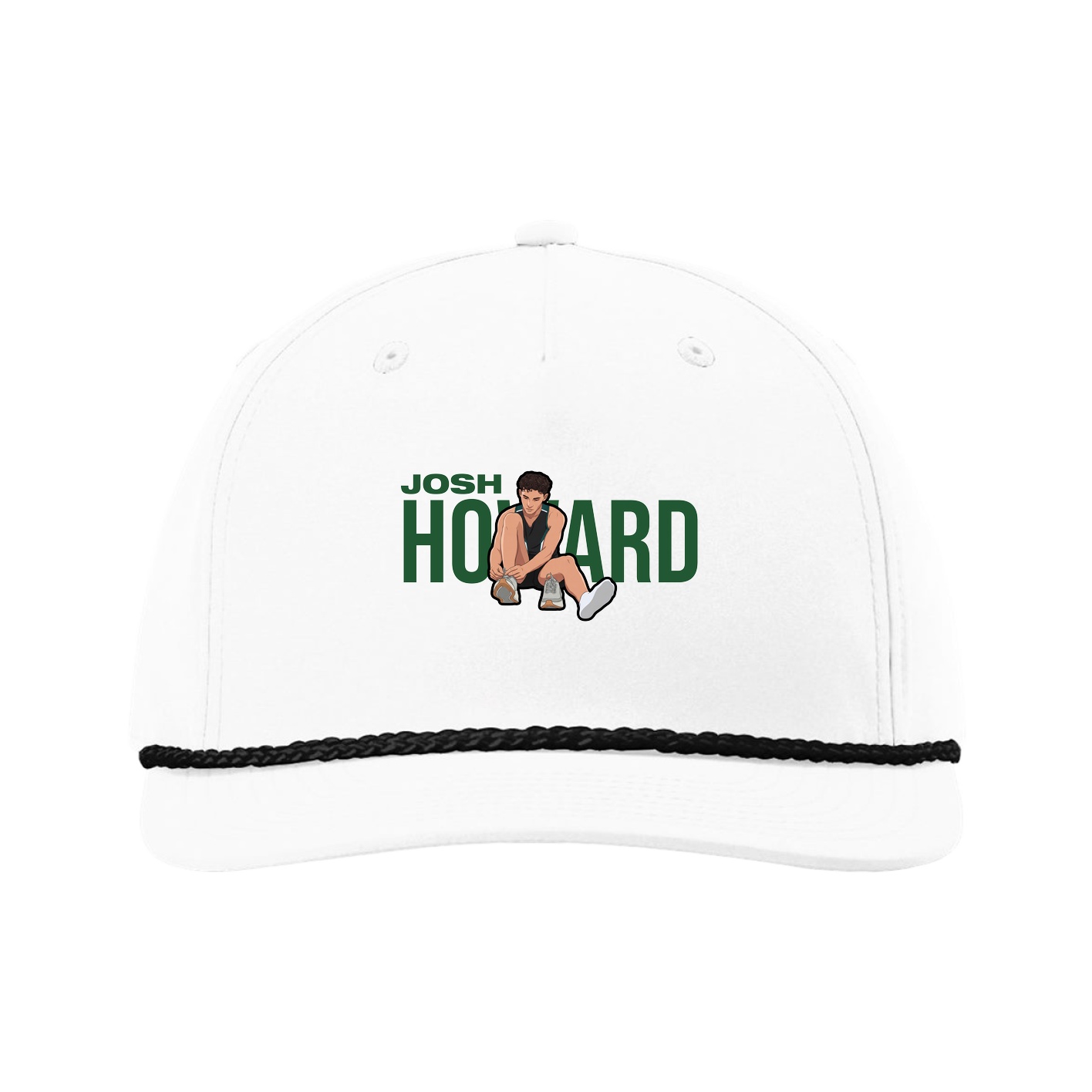 Five-Panel Classic Rope Cap — Player Name in White