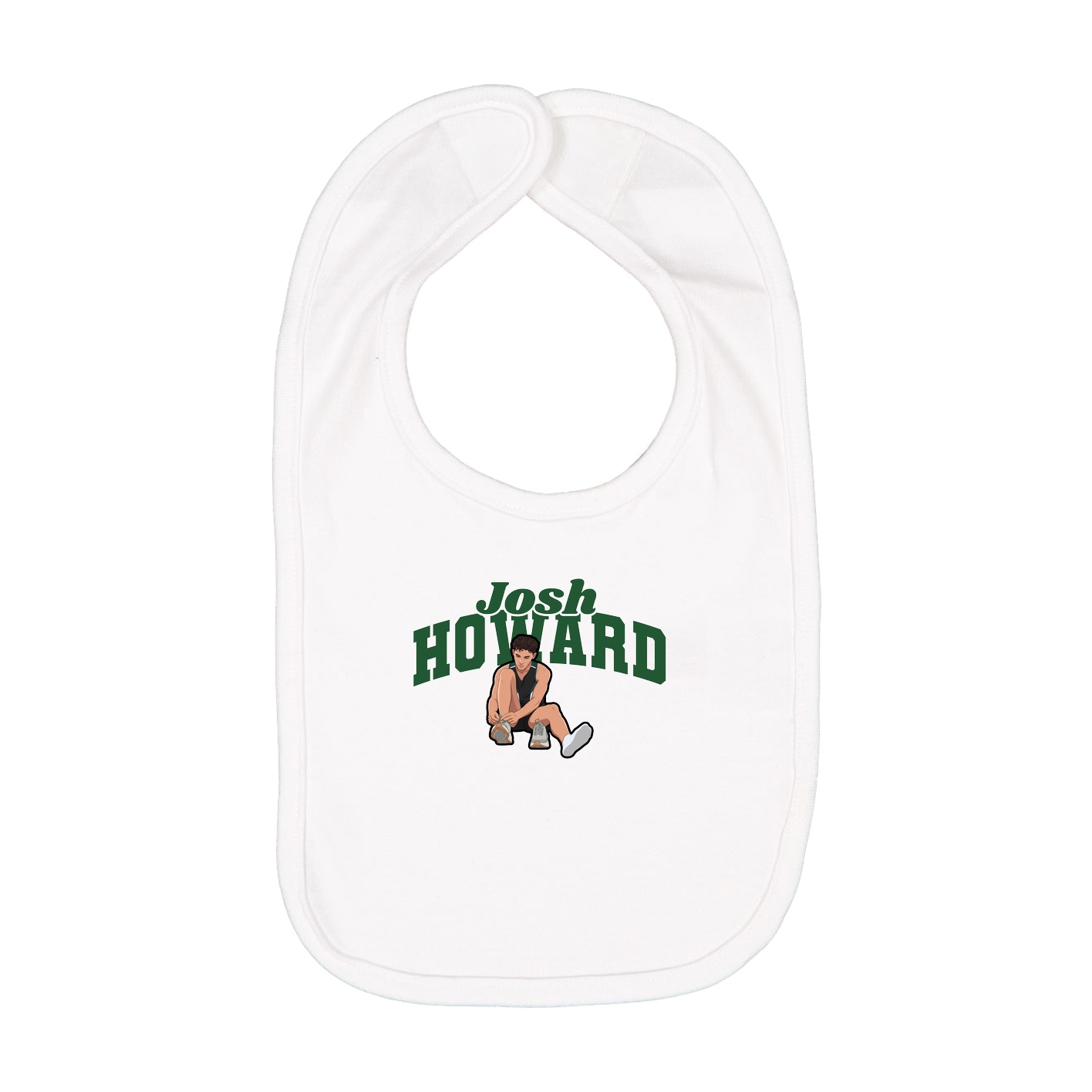 Infant Bib — Signature Arch in White