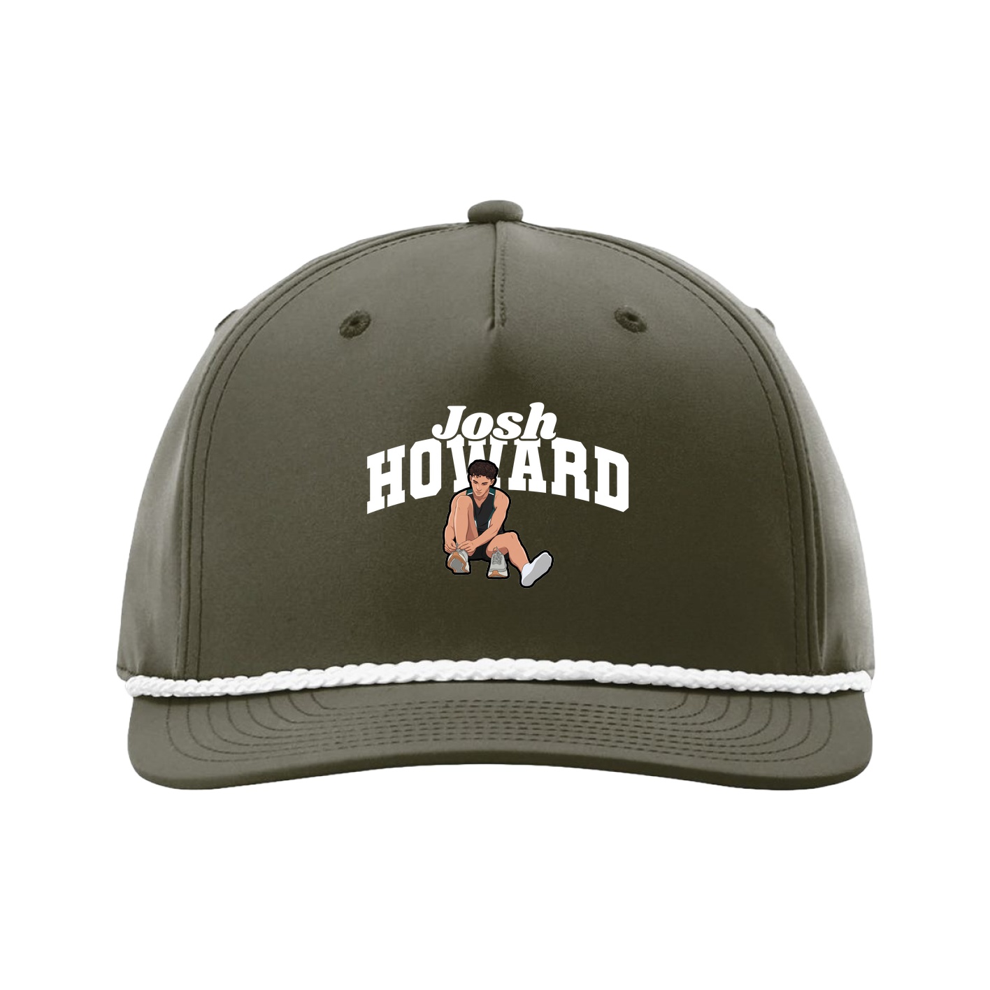 Five-Panel Classic Rope Cap — Signature Arch in Green