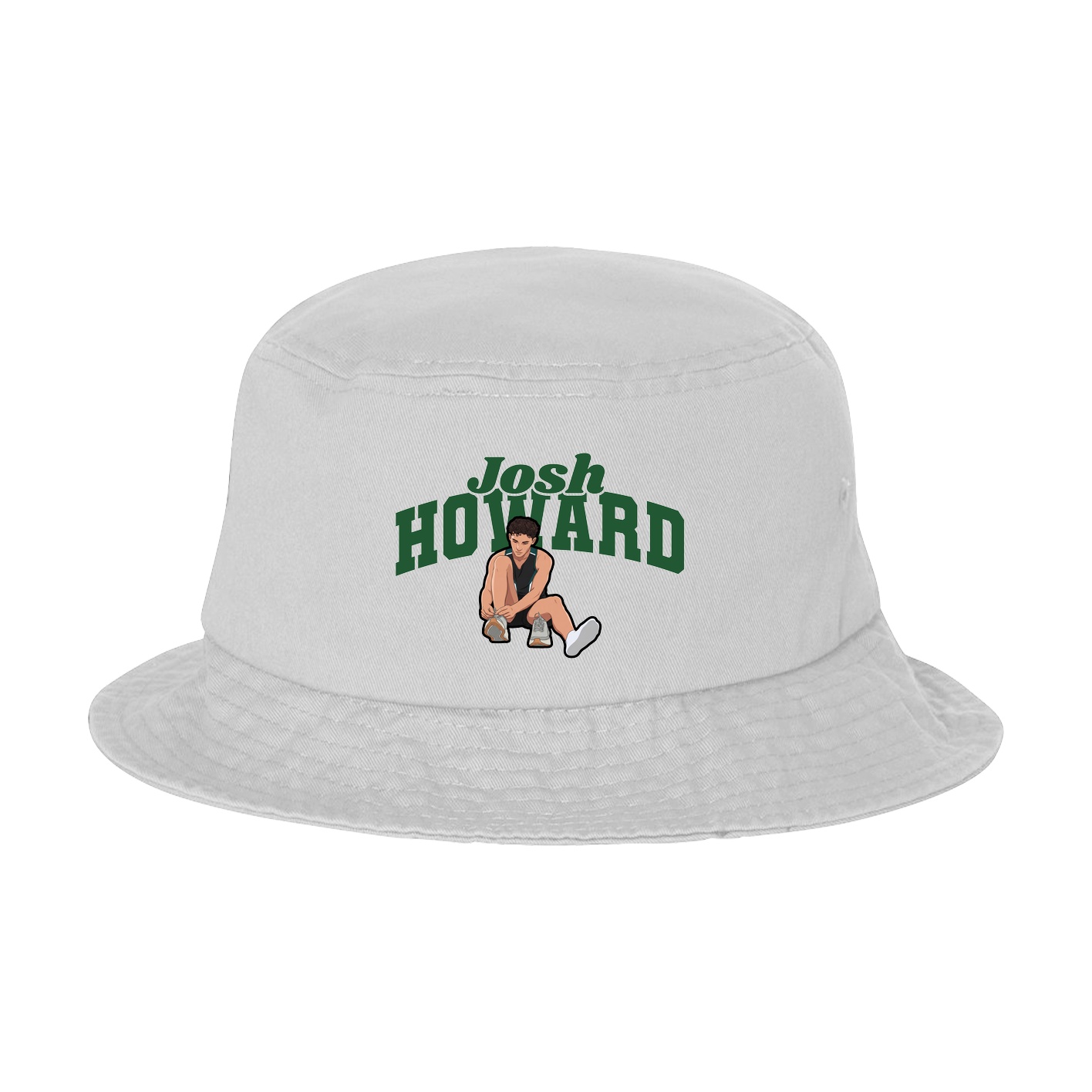 Bucket Cap — Signature Arch in White