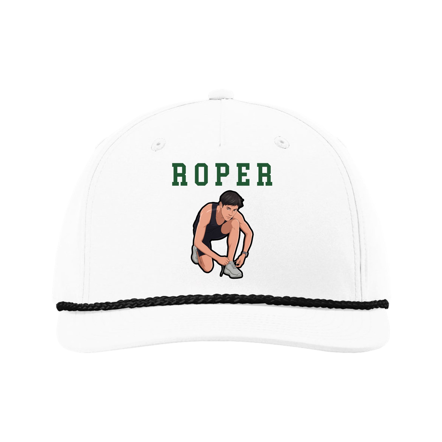 Five-Panel Classic Rope Cap — Shirsey in White