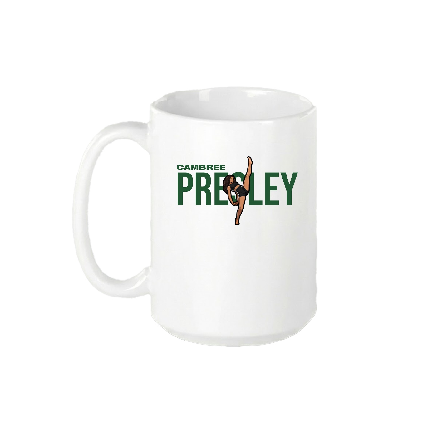 15oz Coffee Mug — Player Name in White
