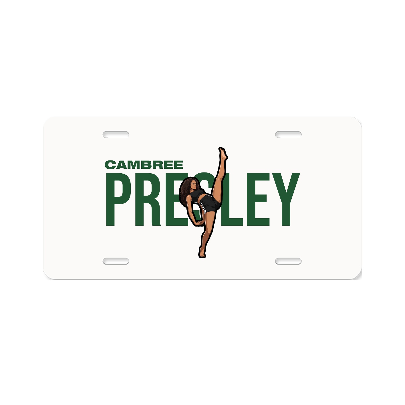 License Plate — Player Name in Classic
