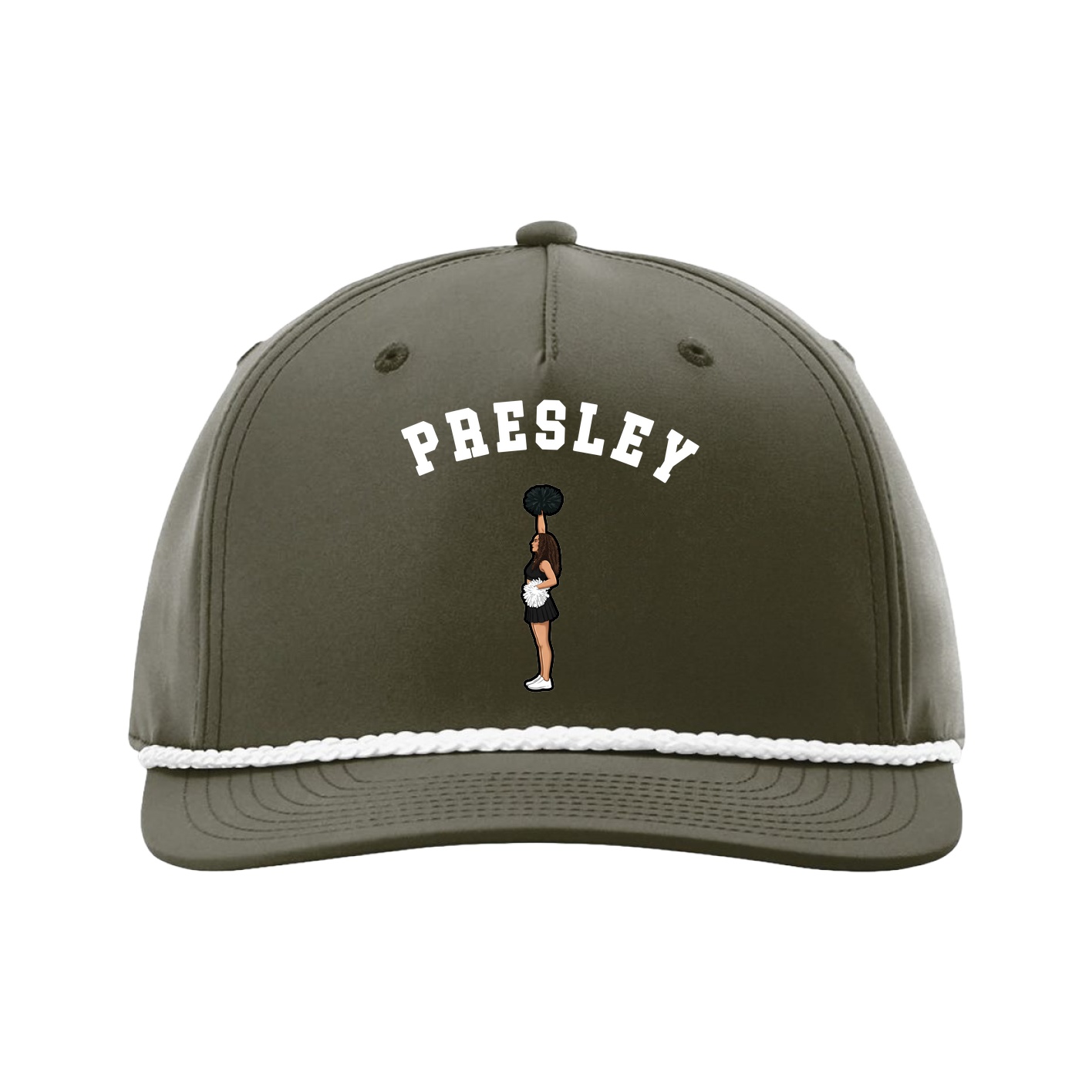 Five-Panel Classic Rope Cap — Shirsey Arch in Green