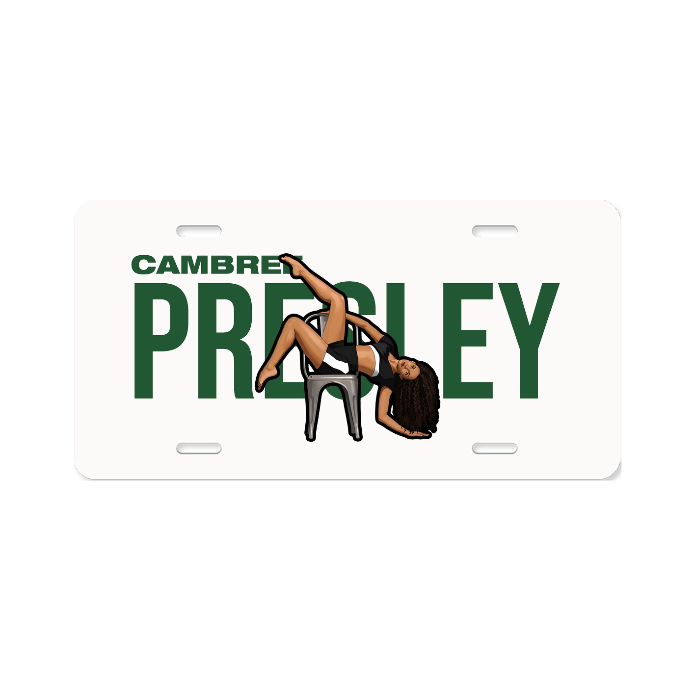 License Plate — Player Name in Classic