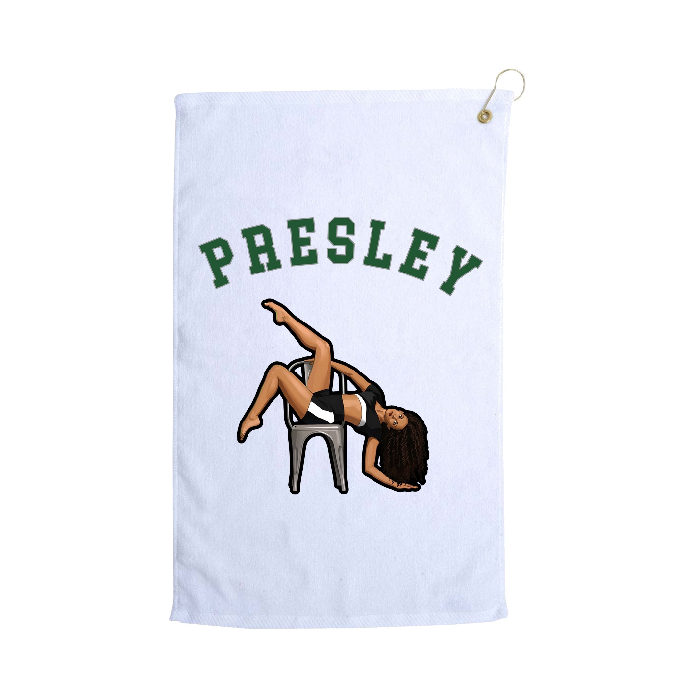 Golf Towel — Shirsey Arch in White