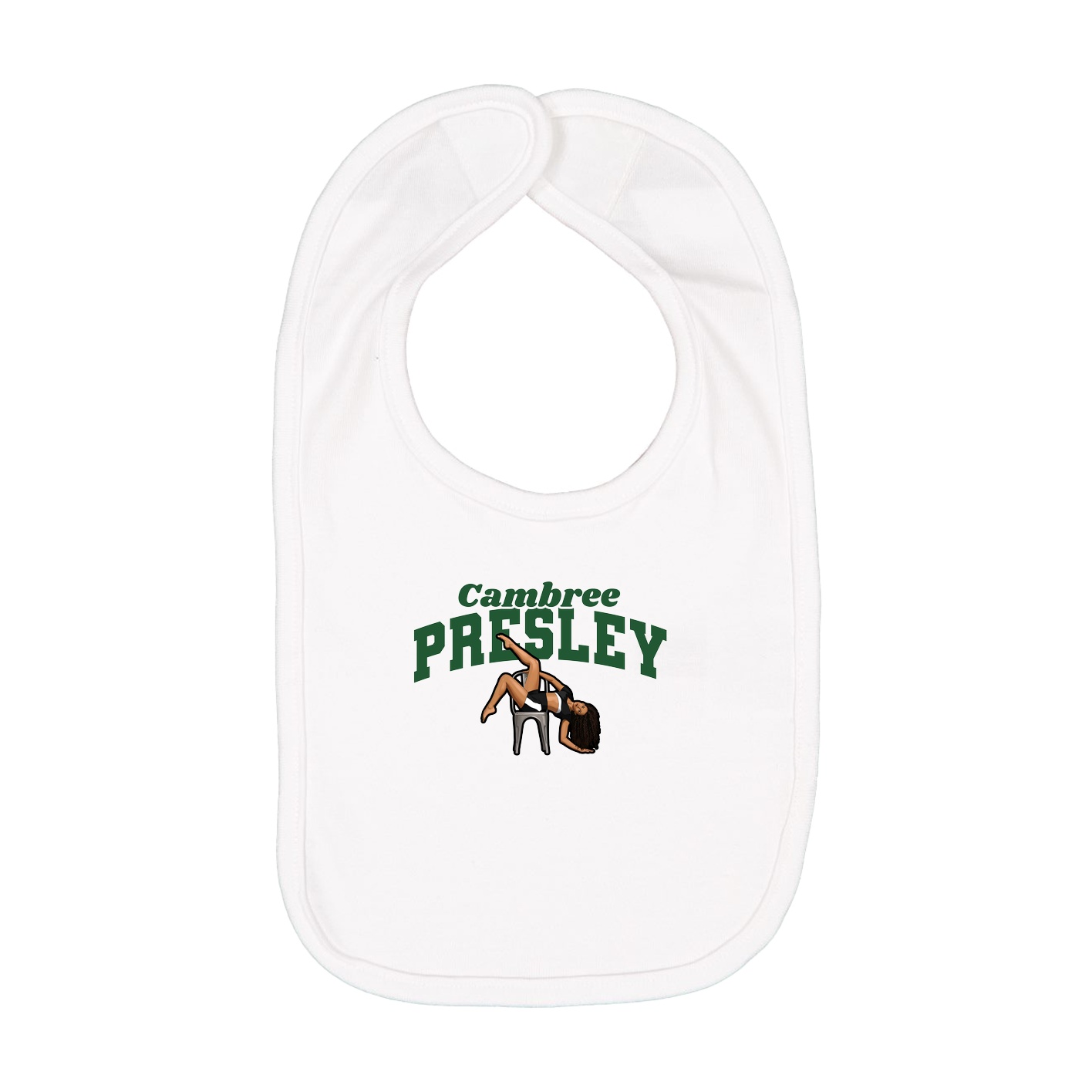 Infant Bib — Signature Arch in White