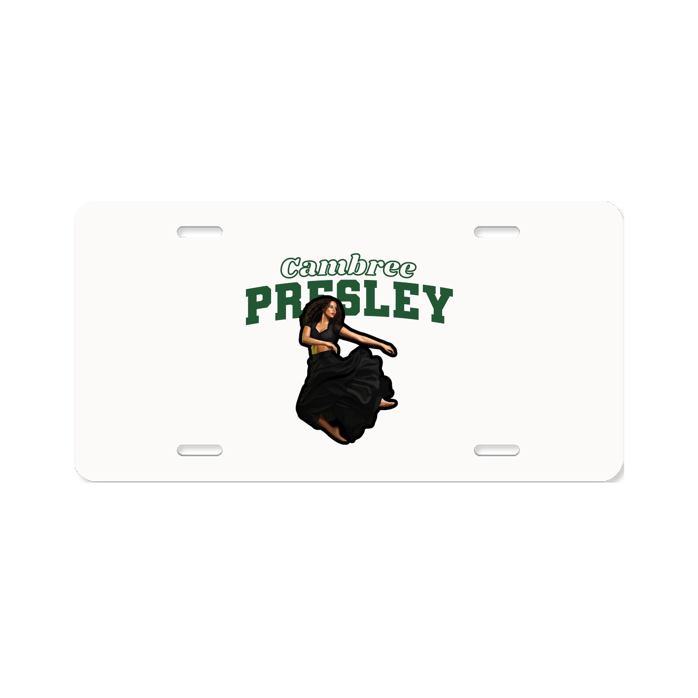 License Plate — Name Arch in Classic