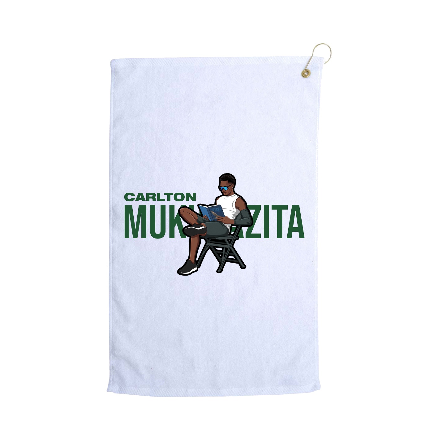 Golf Towel — Player Name in White
