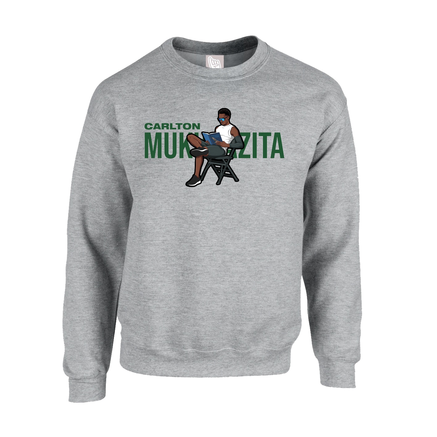 Fleece Crew — Player Name in Grey