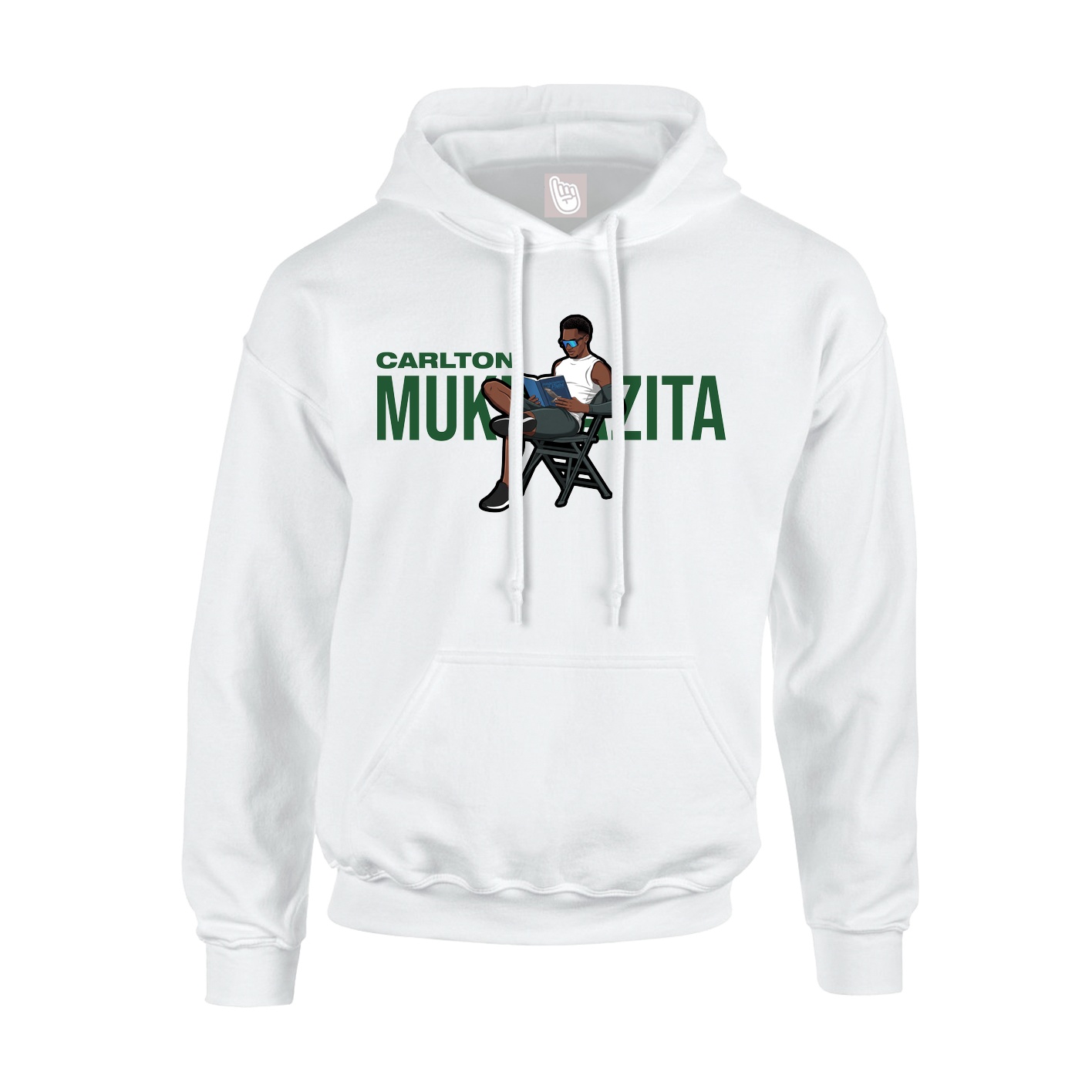 Youth Hoodie — Player Name in White
