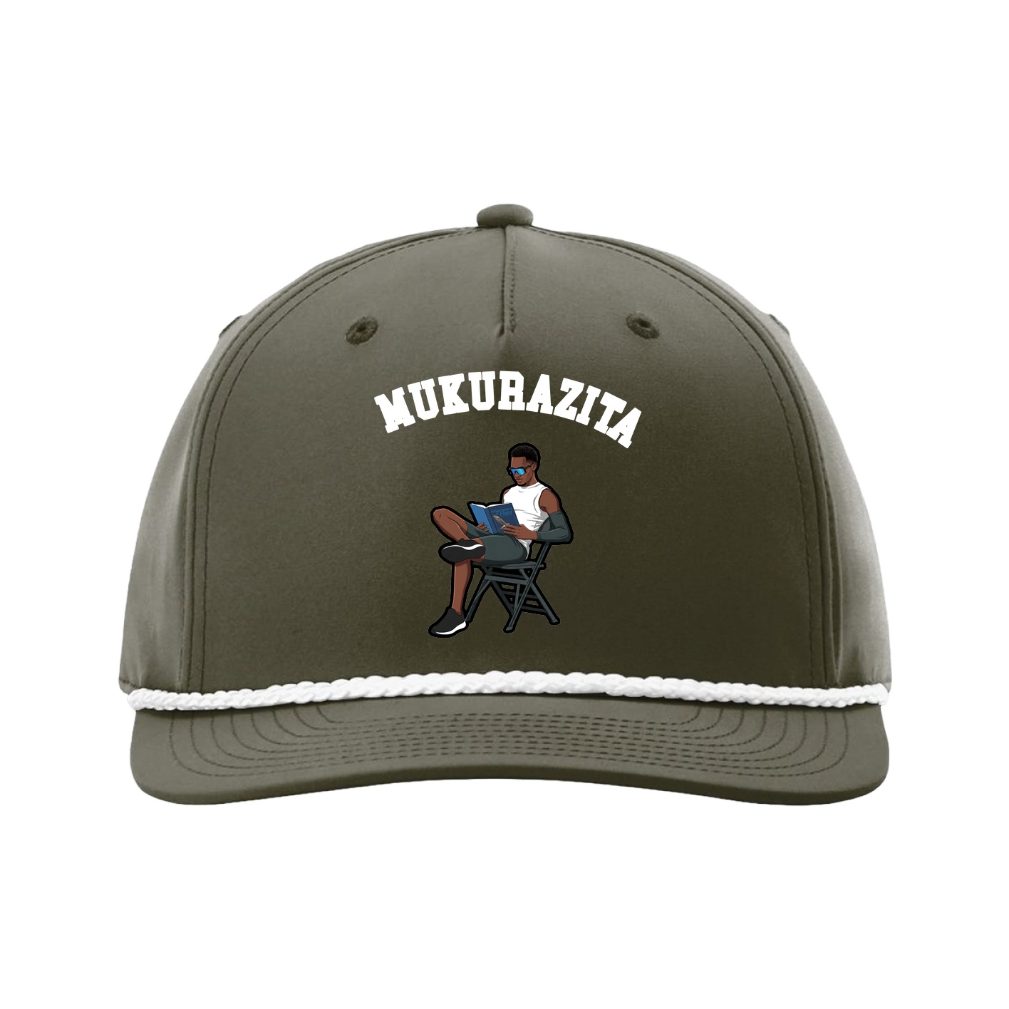 Five-Panel Classic Rope Cap — Shirsey Arch in Green