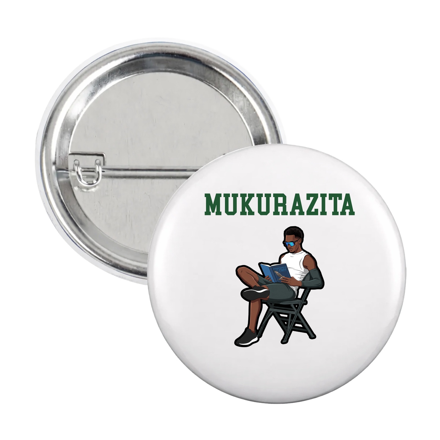 Game Day Button — Shirsey in White