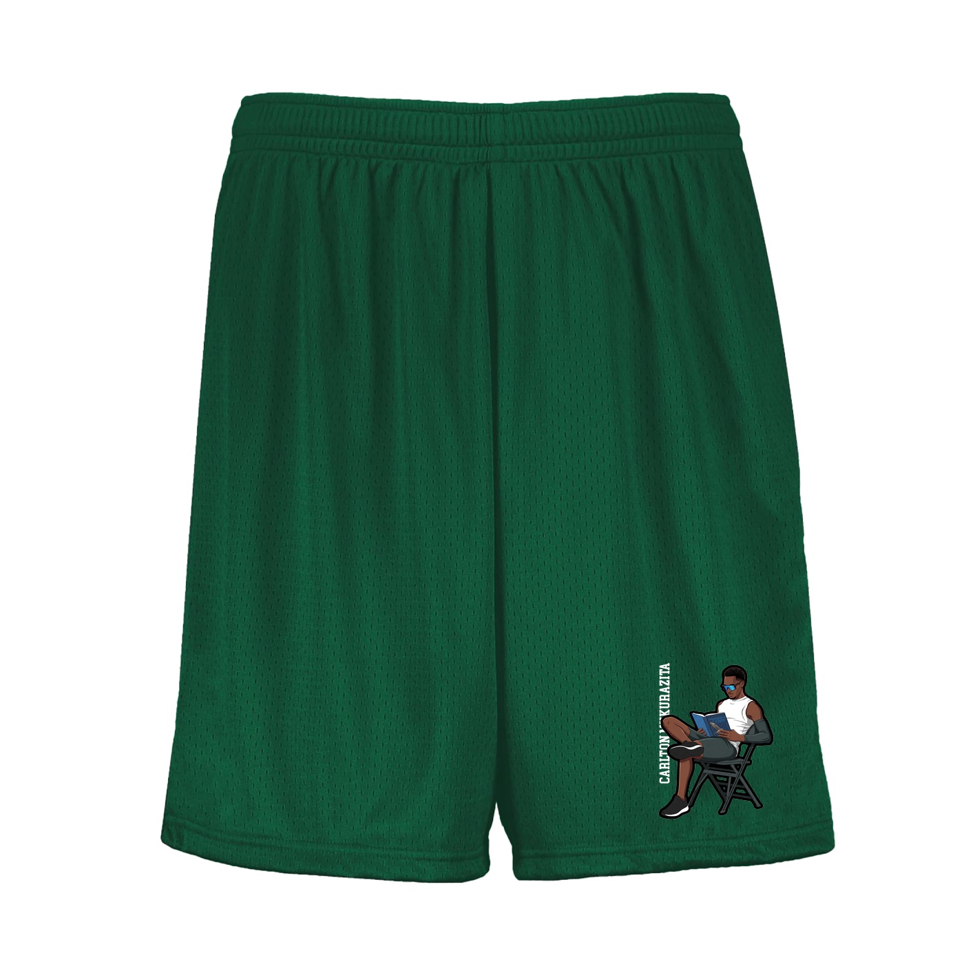 Shorts — Name Vertical in Green