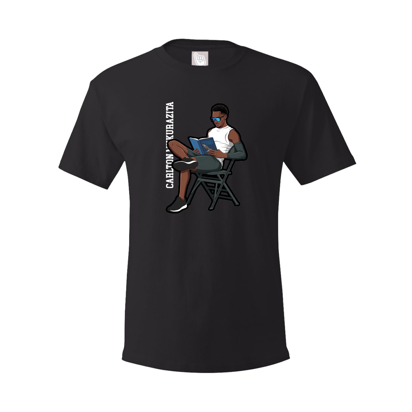 Tee — Name Vertical in Black