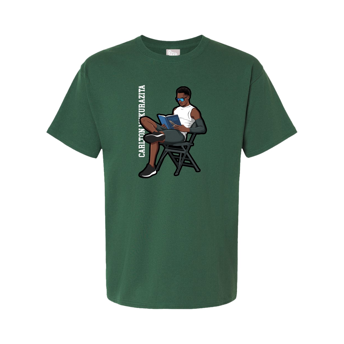 Youth Tee — Name Vertical in Green