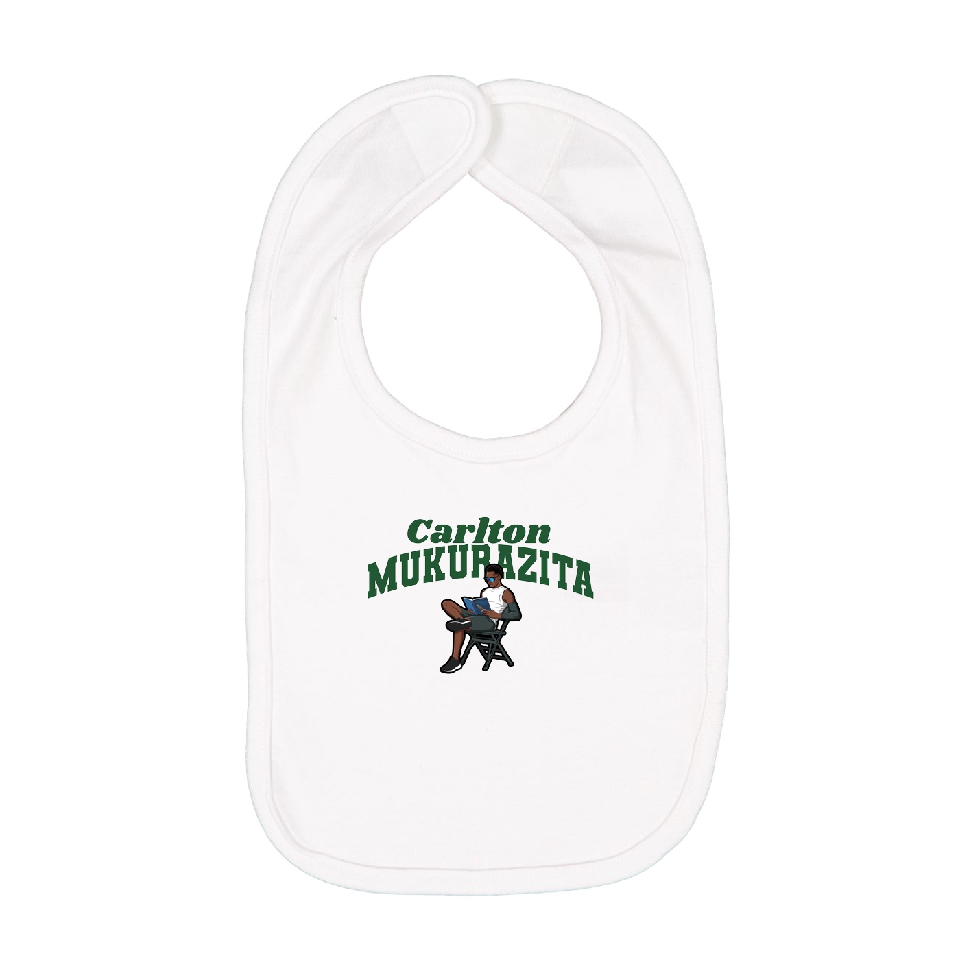 Infant Bib — Signature Arch in White