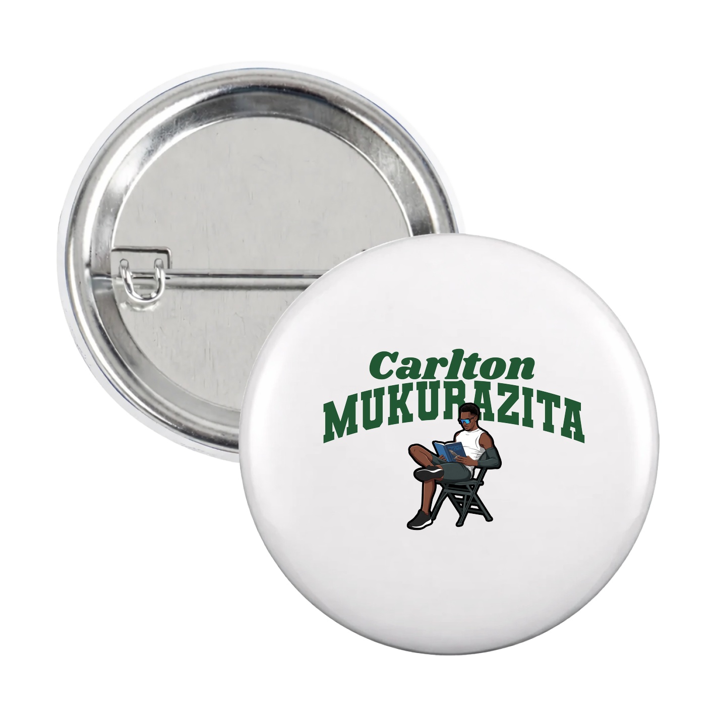 Game Day Button — Signature Arch in White