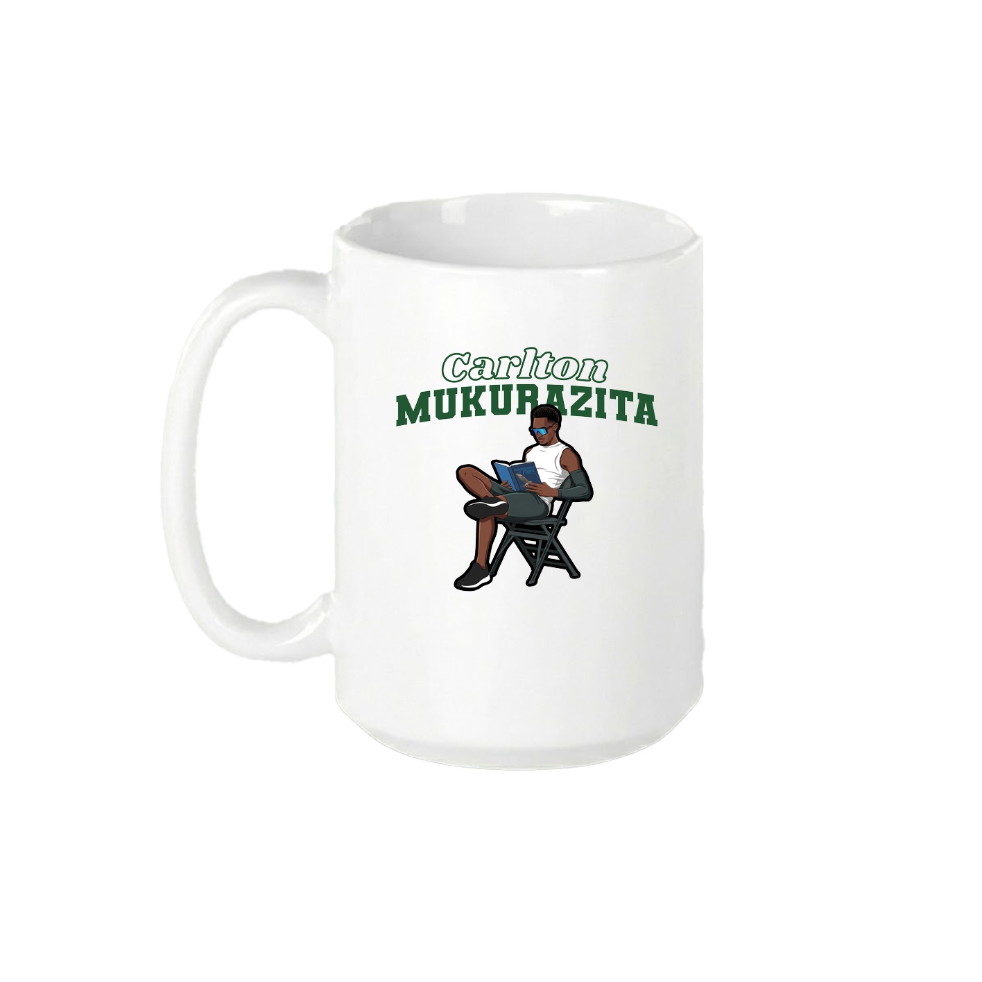 15oz Coffee Mug — Name Arch in White
