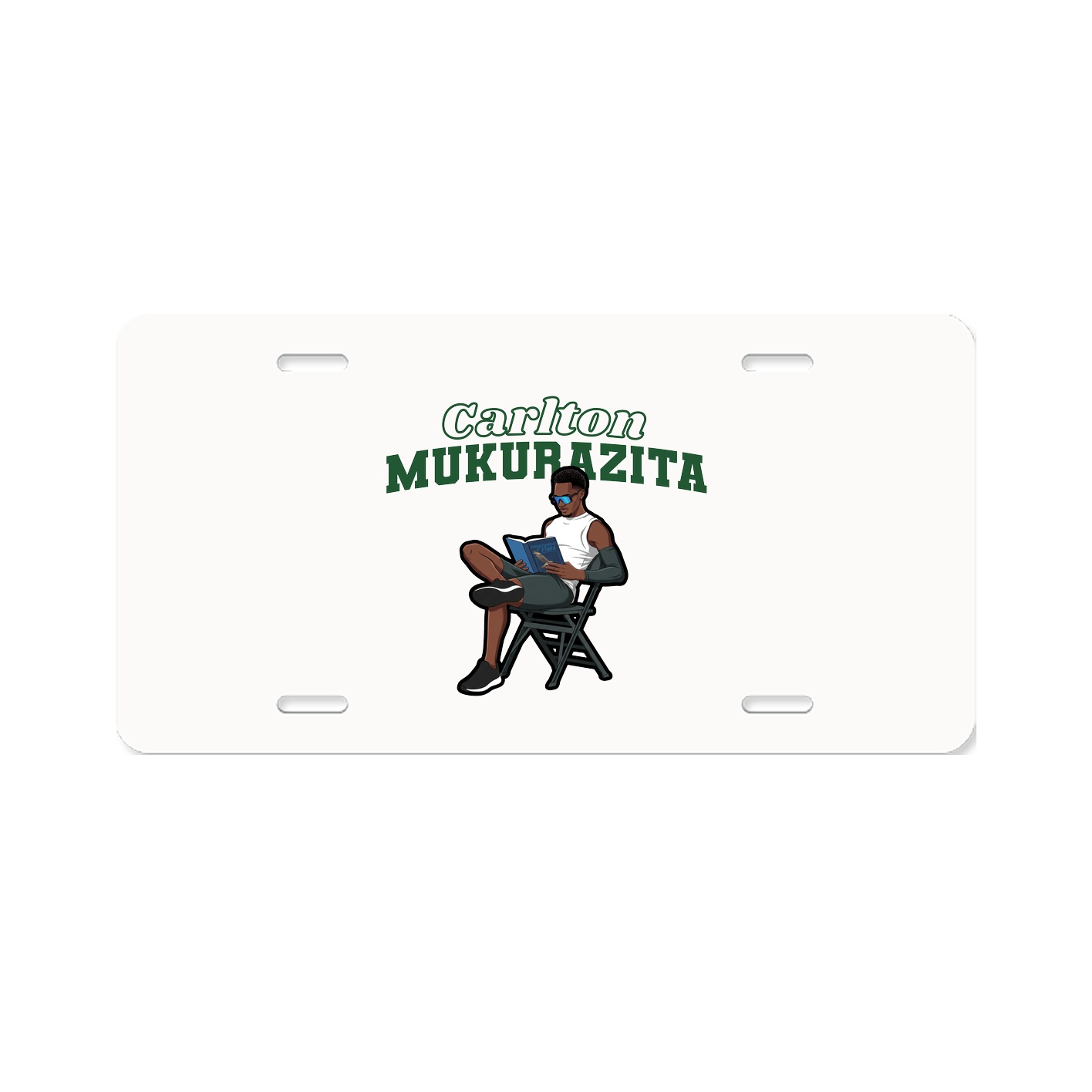 License Plate — Name Arch in Classic