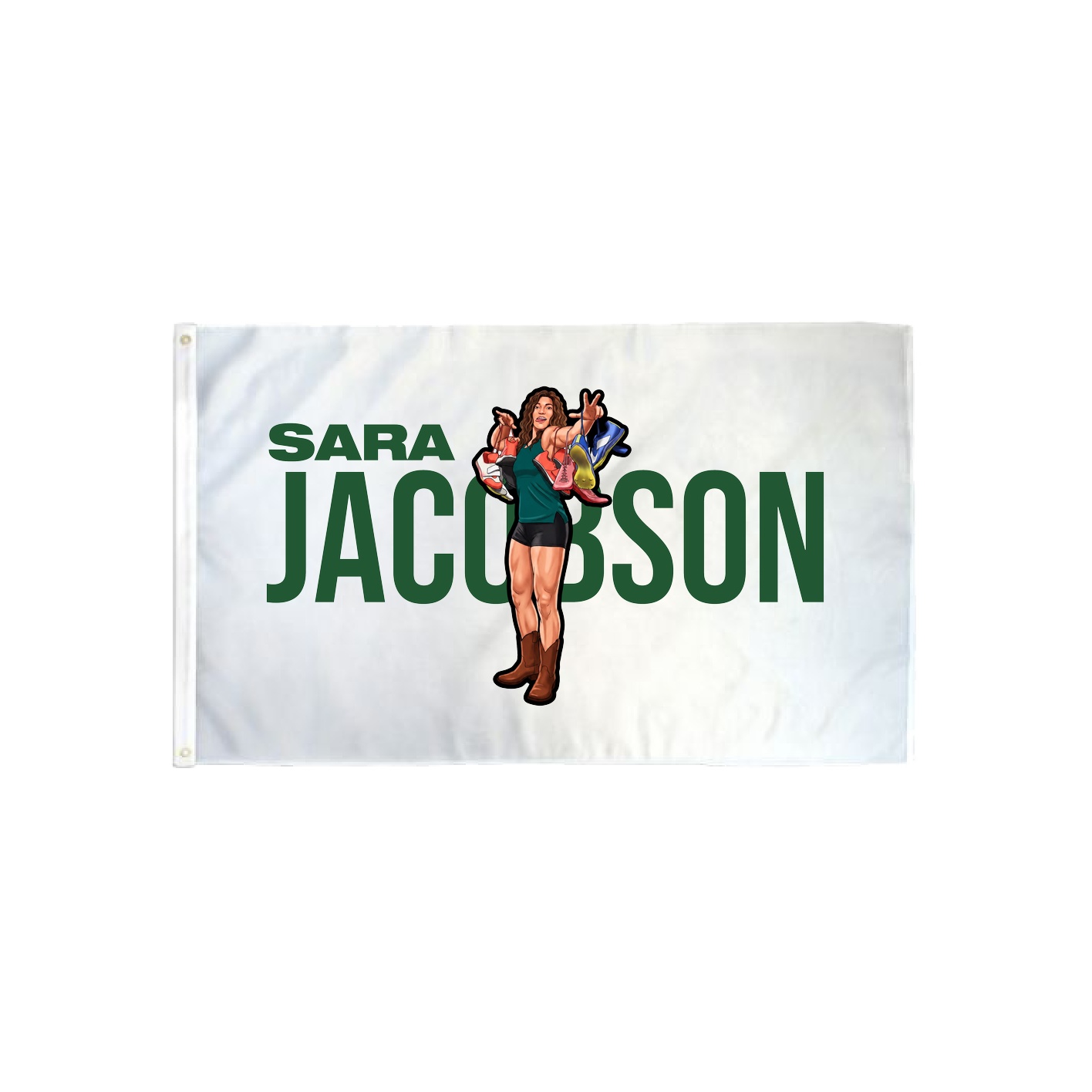 3x5 Flag — Player Name in Classic