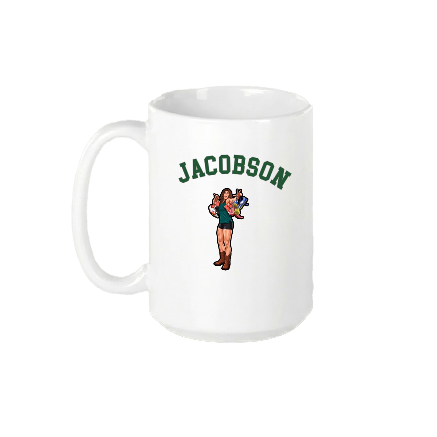 15oz Coffee Mug — Shirsey Arch in White
