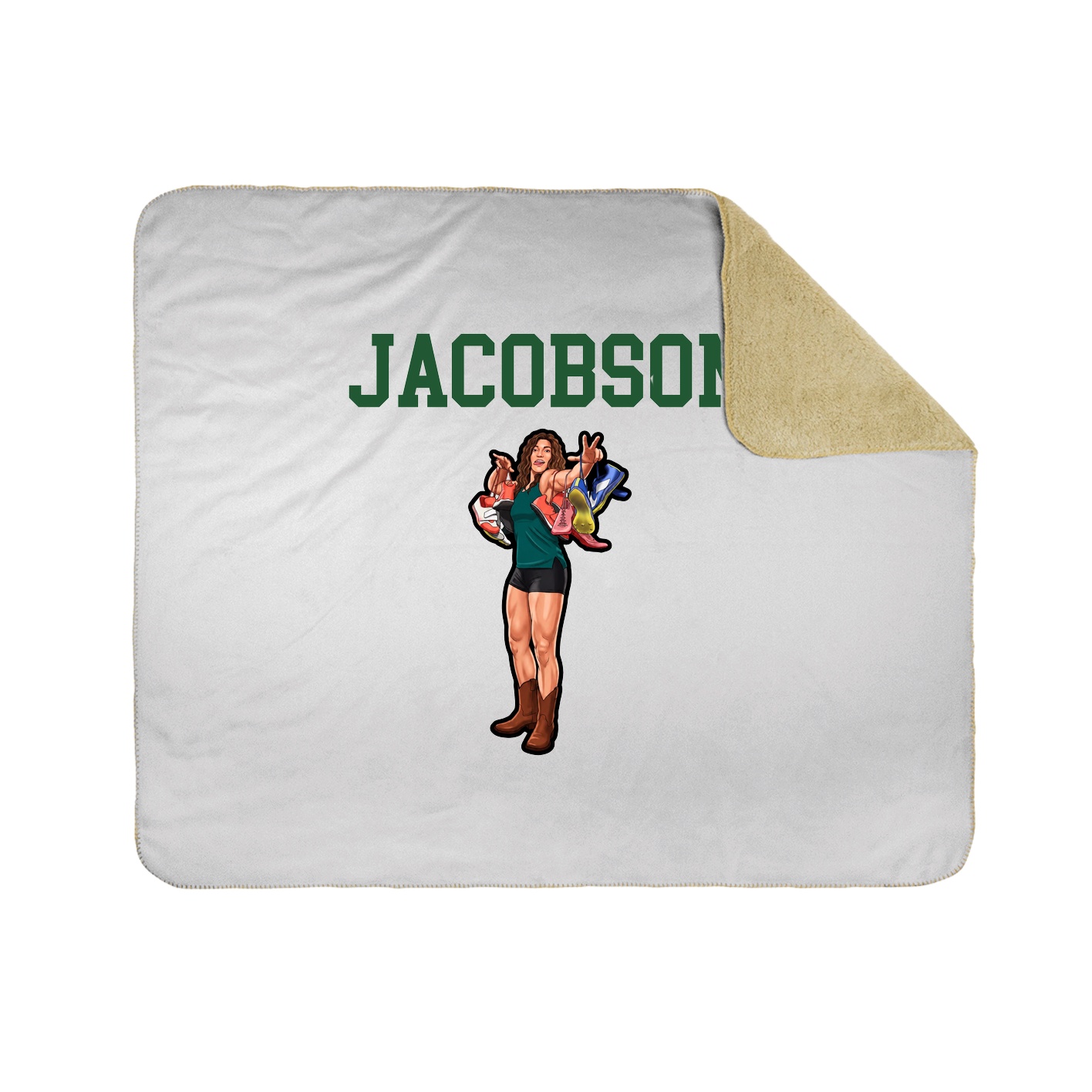 Throw Blanket — Shirsey in White