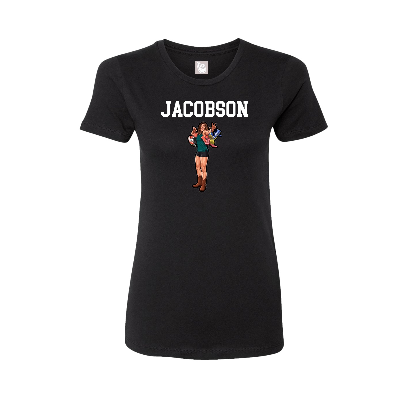 Fitted Women's Tee — Shirsey in Black
