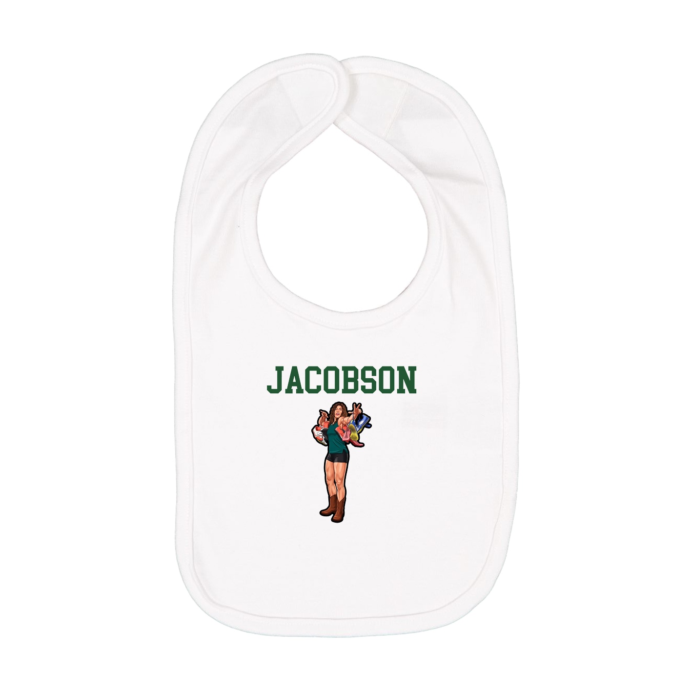 Infant Bib — Shirsey in White