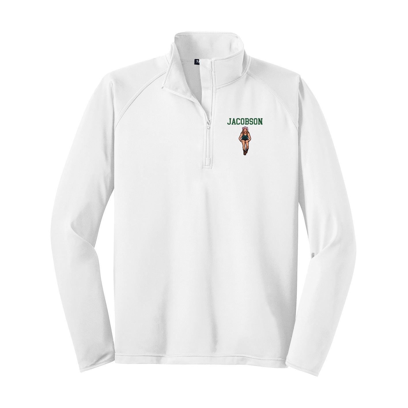 Q-Zip Pullover — Shirsey in White