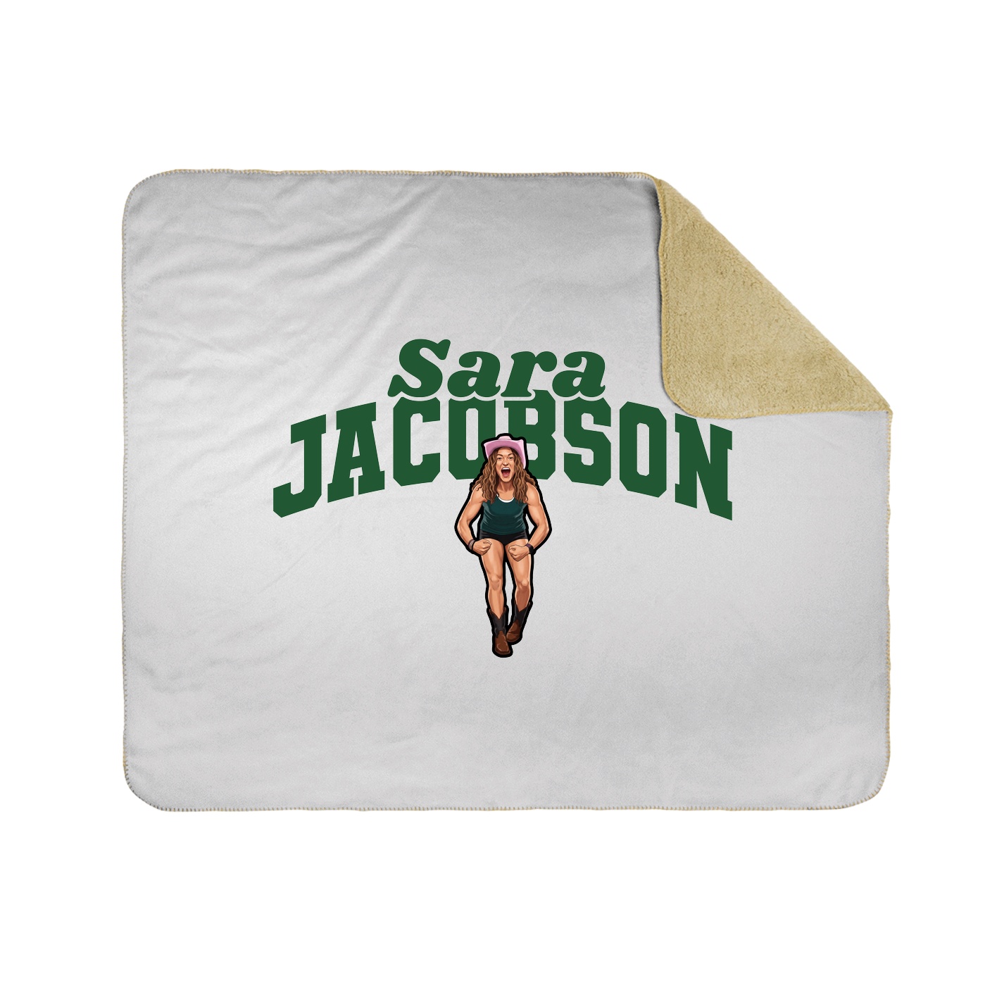 Throw Blanket — Signature Arch in White