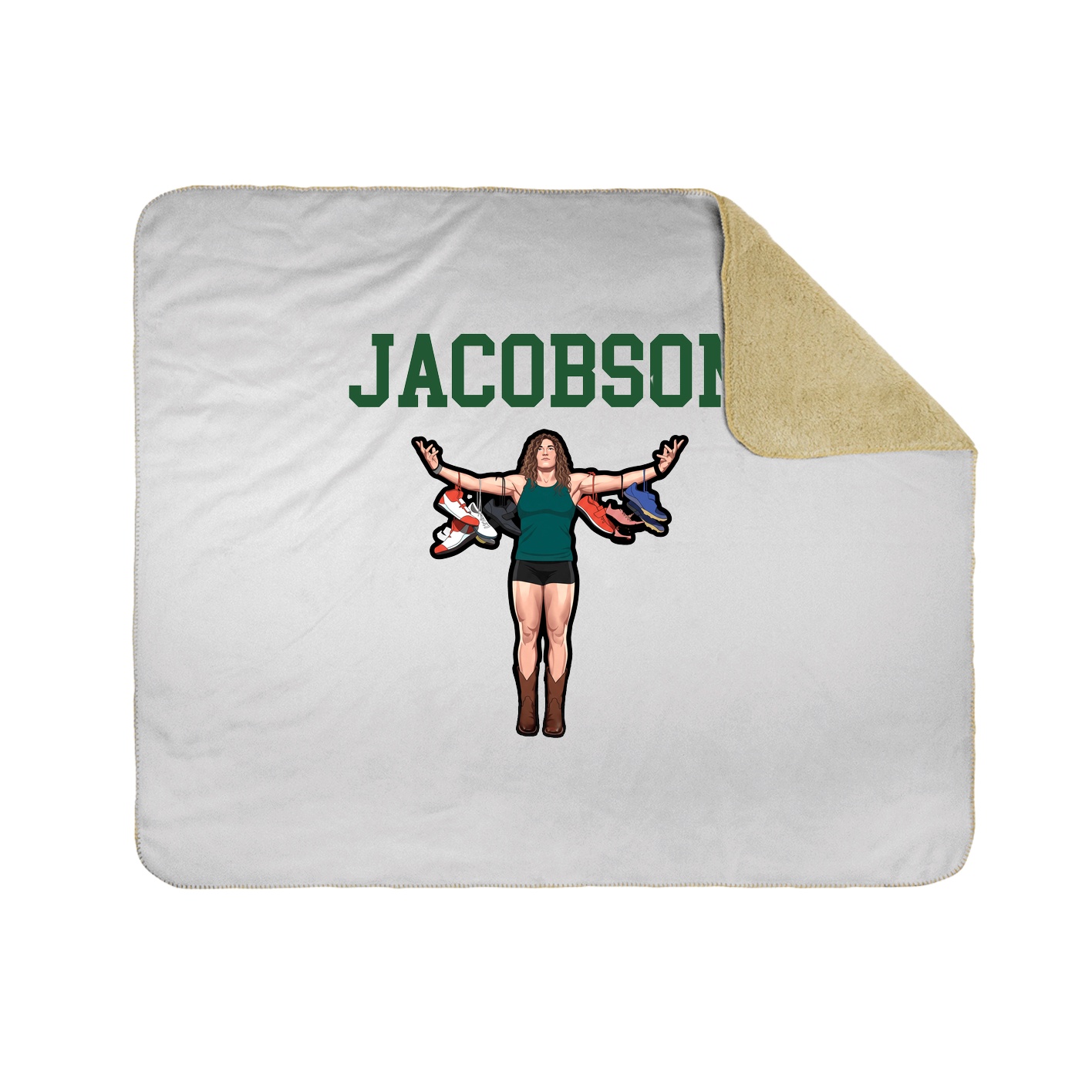 Throw Blanket — Shirsey in White