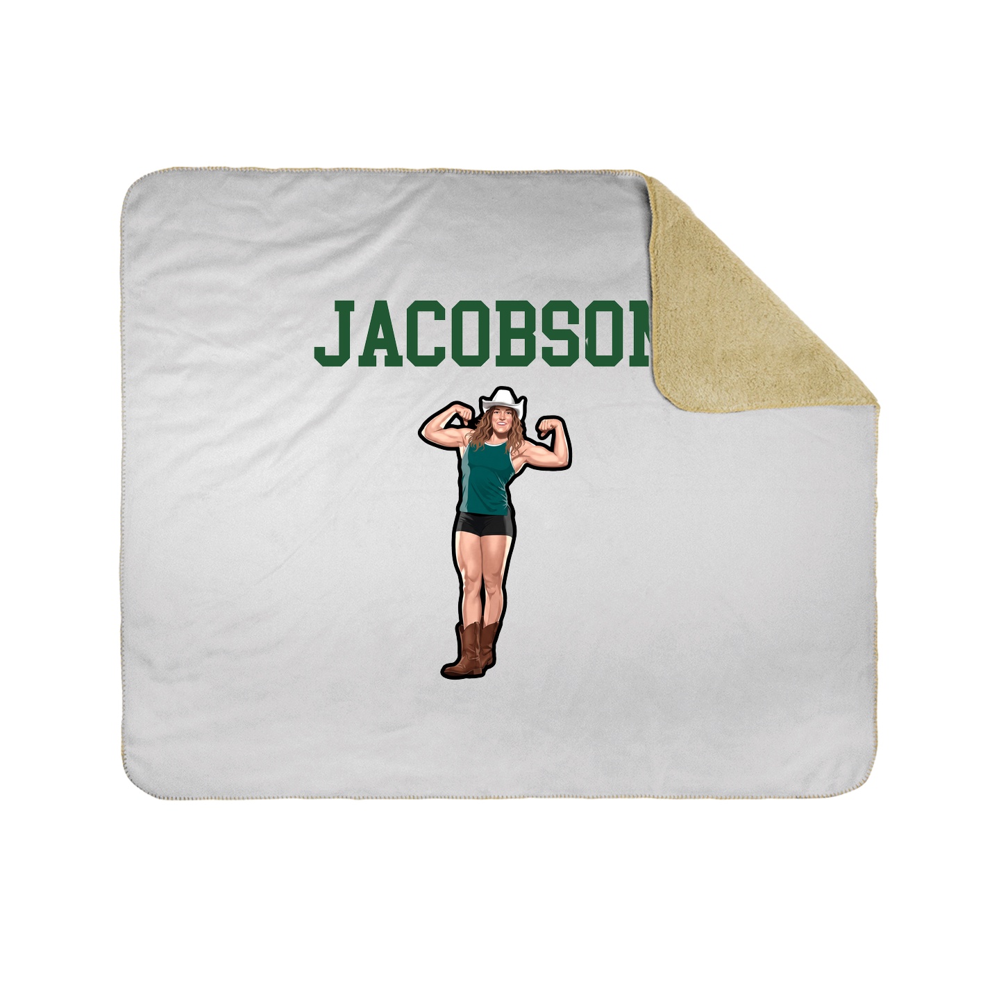 Throw Blanket — Shirsey in White