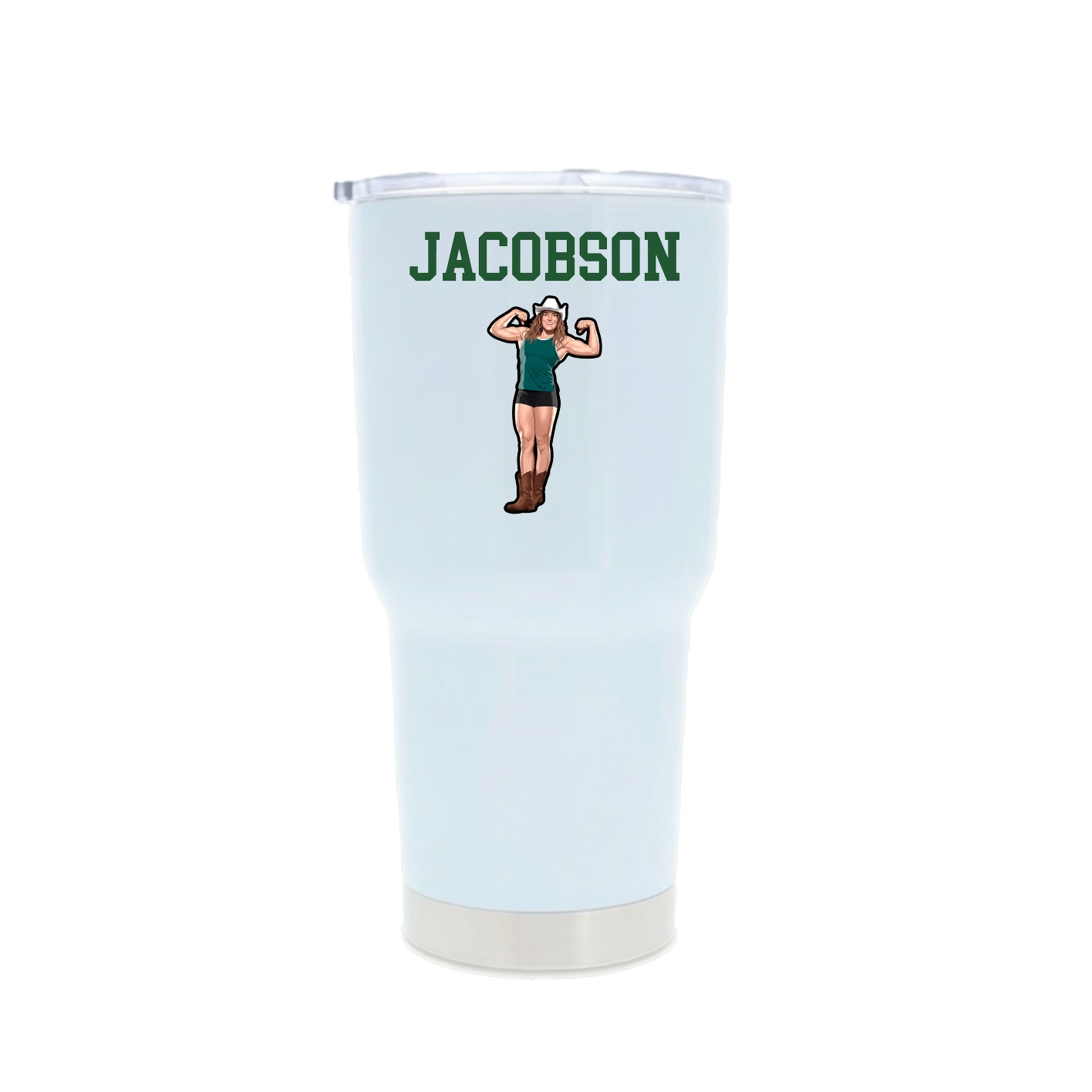30oz Stainless Steel Tumbler — Shirsey in White