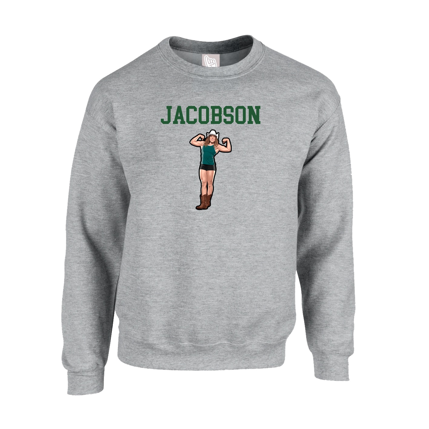 Fleece Crew — Shirsey in Grey