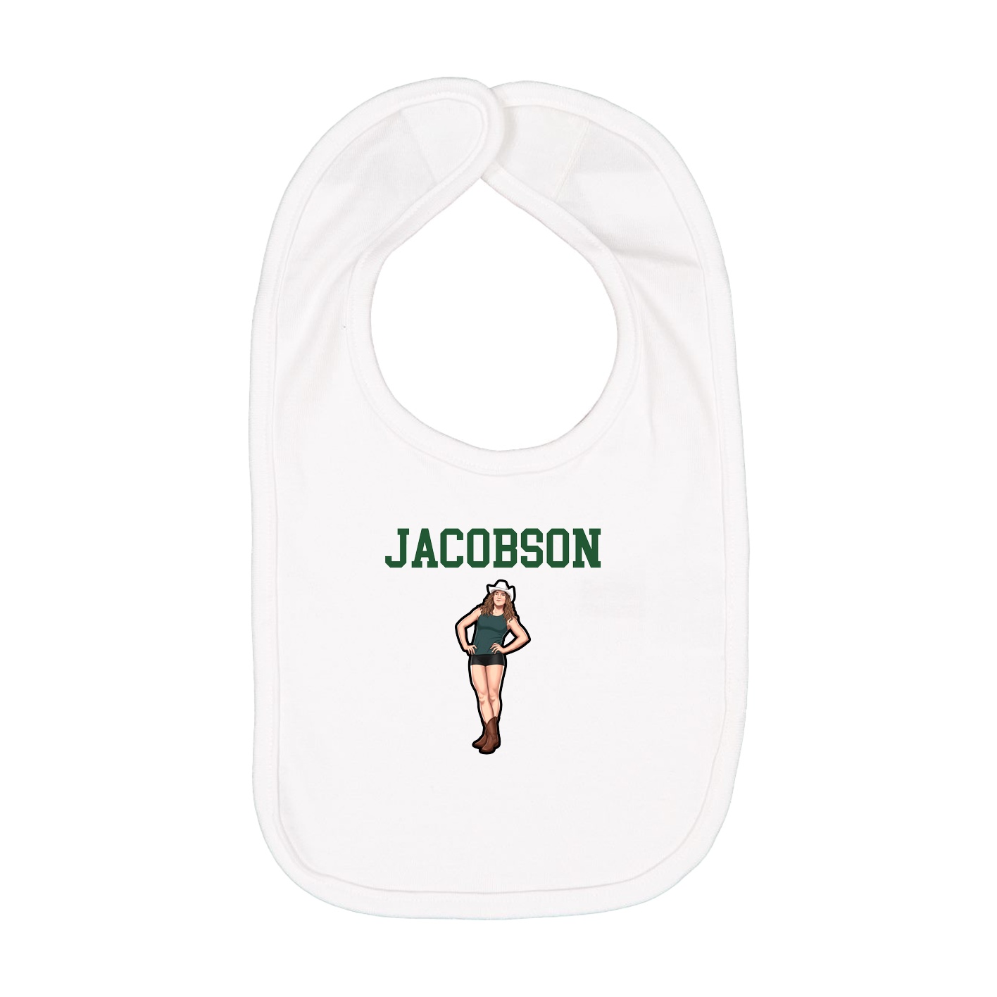 Infant Bib — Shirsey in White