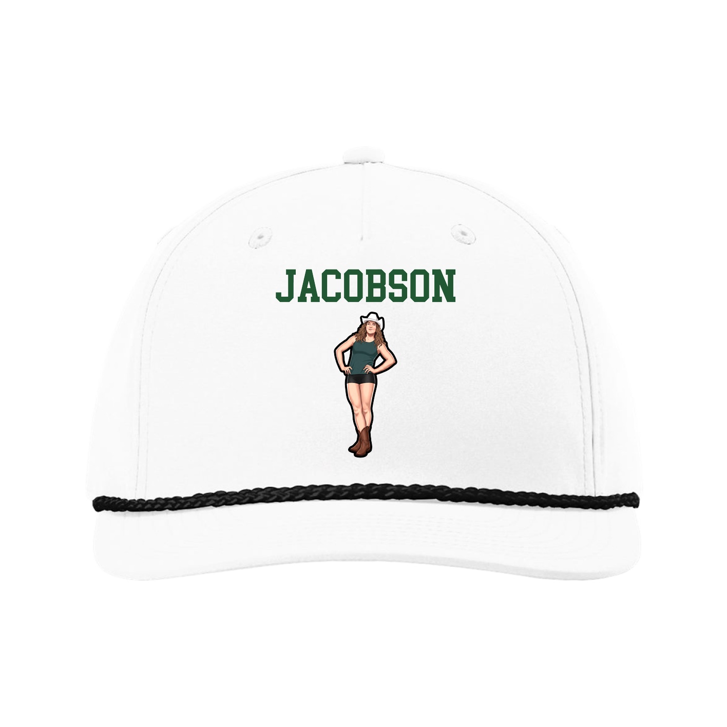 Five-Panel Classic Rope Cap — Shirsey in White