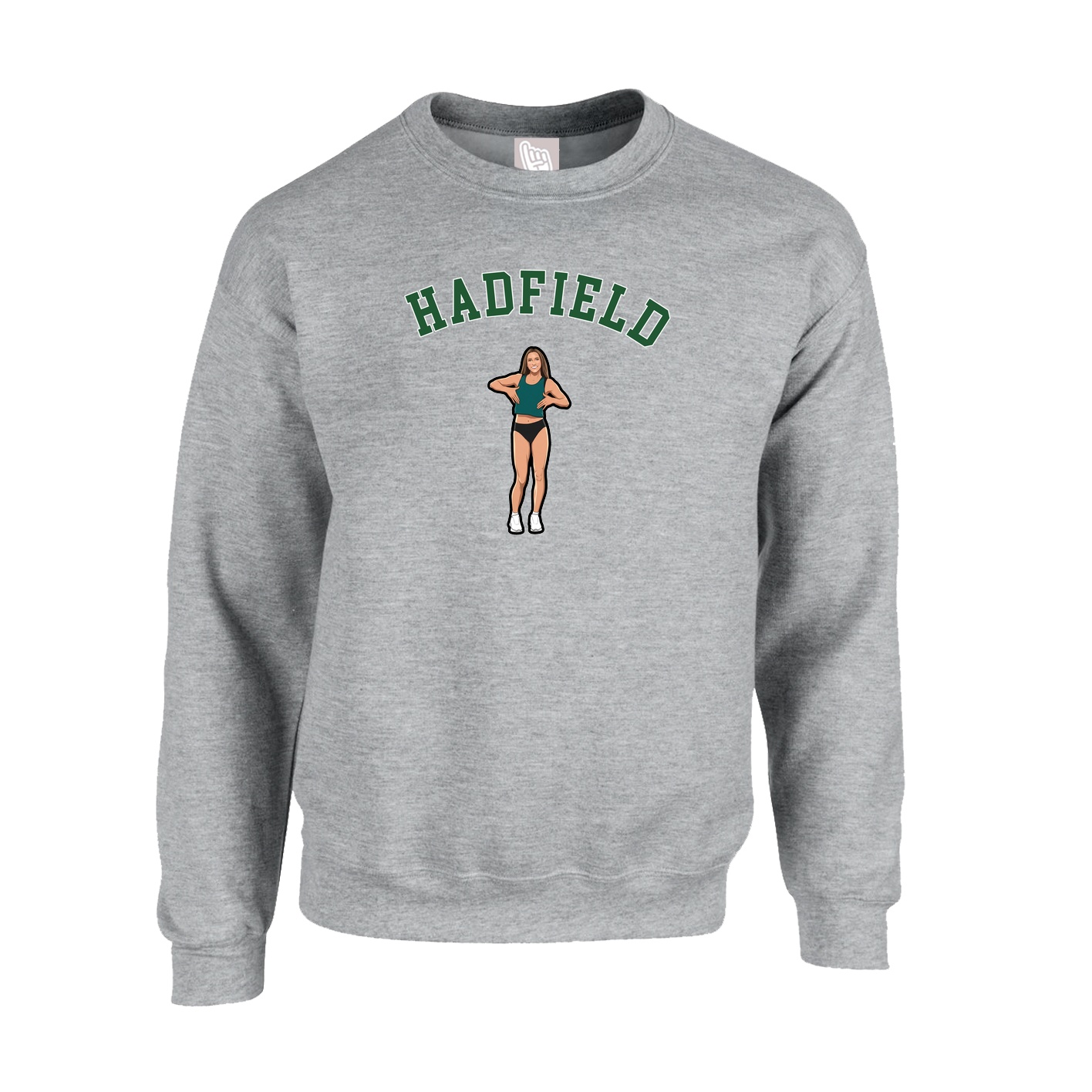 Fleece Crew — Shirsey Arch in Grey